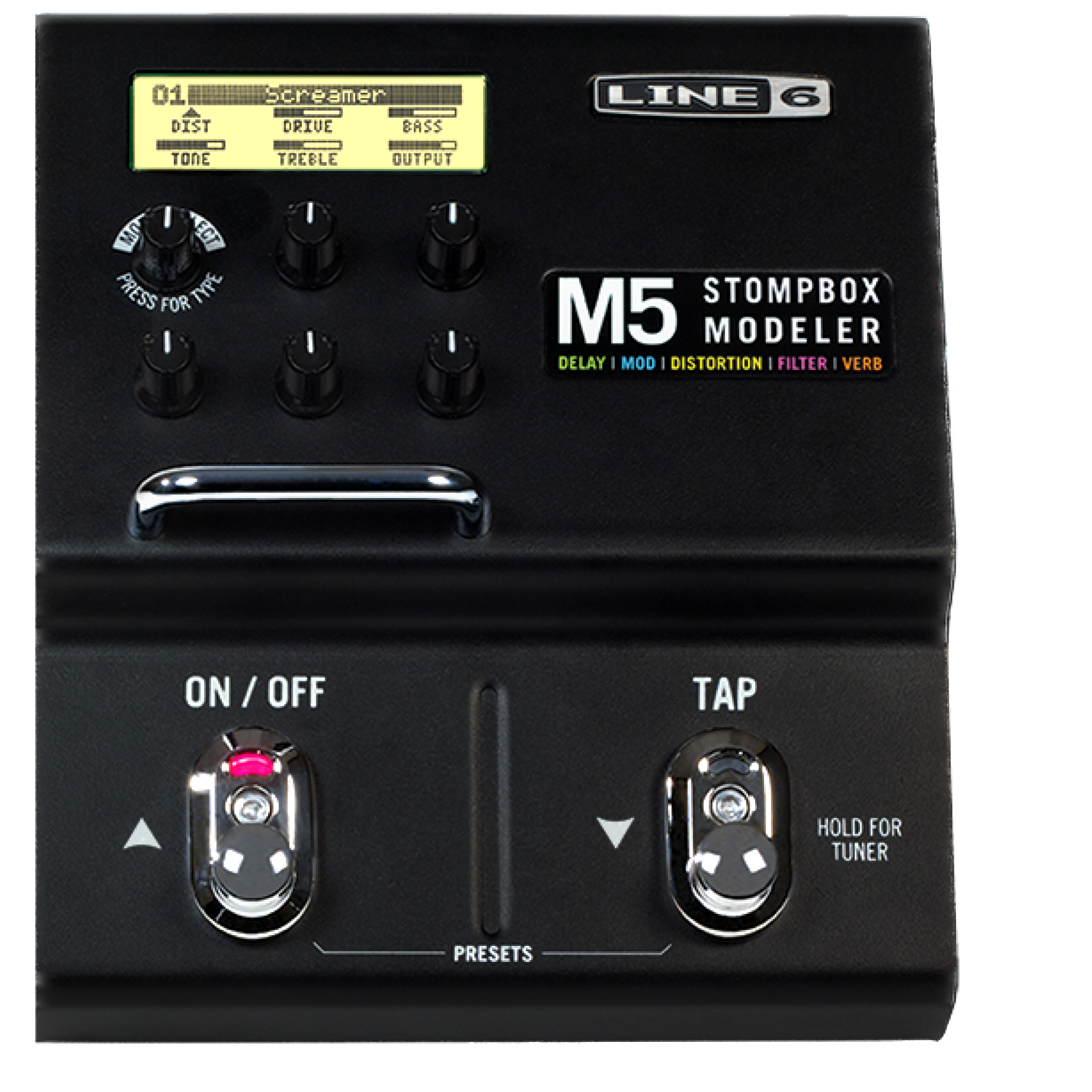 Line 6 M5 Stompbox Modeler M5 multi stompbox modeler w/ distortion, delay, reverb, filter & modulation