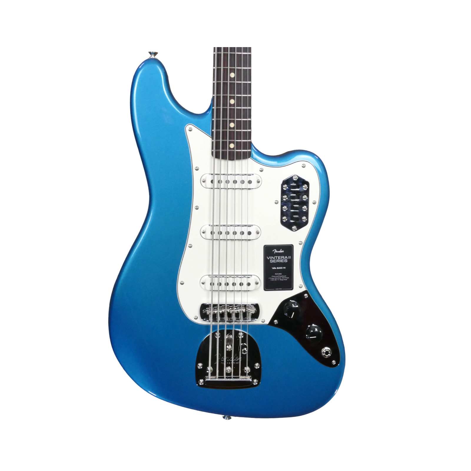Fender Vintera® II 60s Bass VI, Rosewood Fingerboard, Lake Placid Blue
