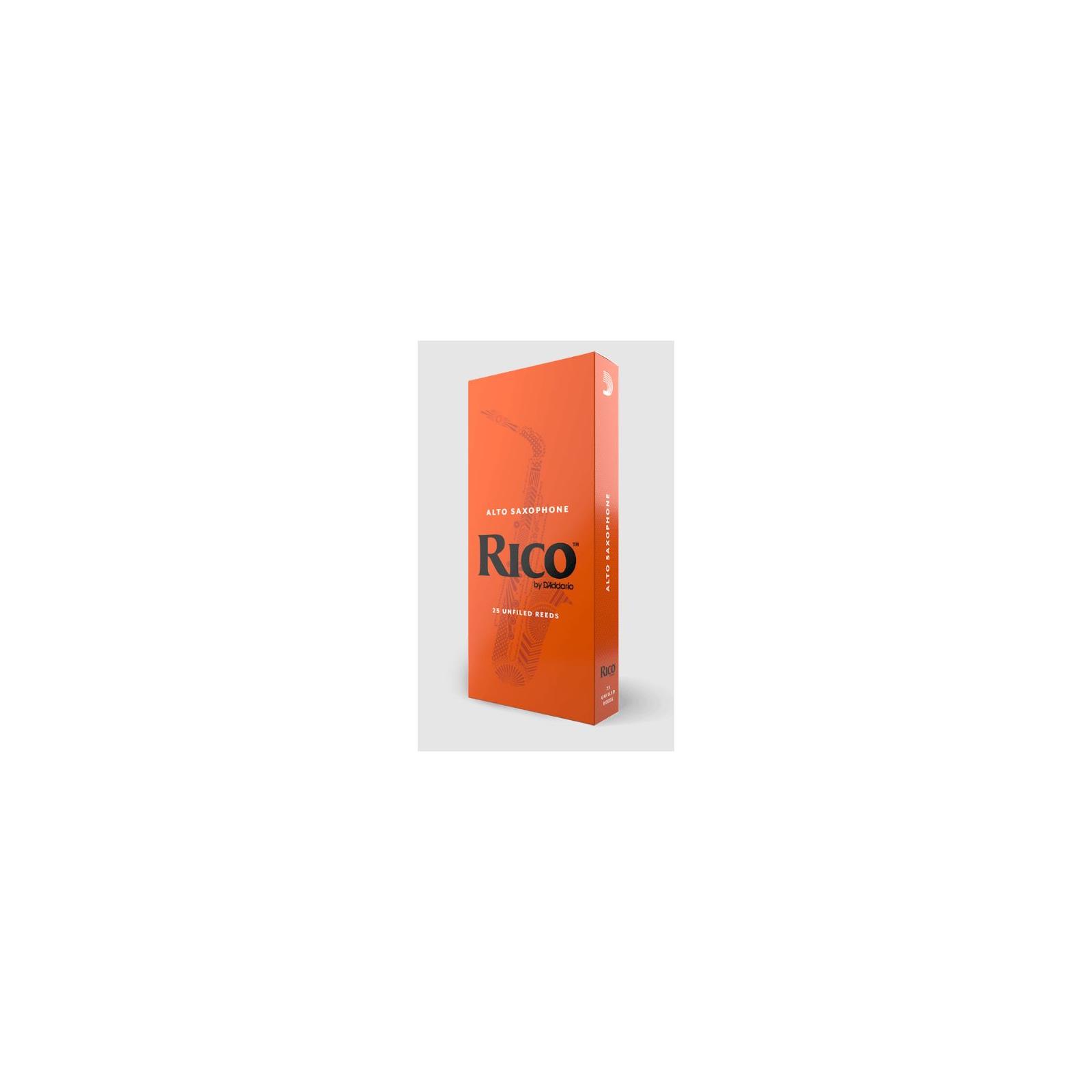 Rico Alto Sax Reeds, Strength 2.5, 25-pack