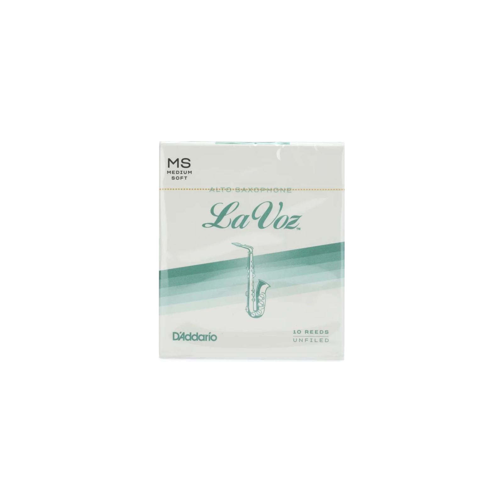 La Voz Alto Saxophone Reeds, Medium Soft, 10 Pack