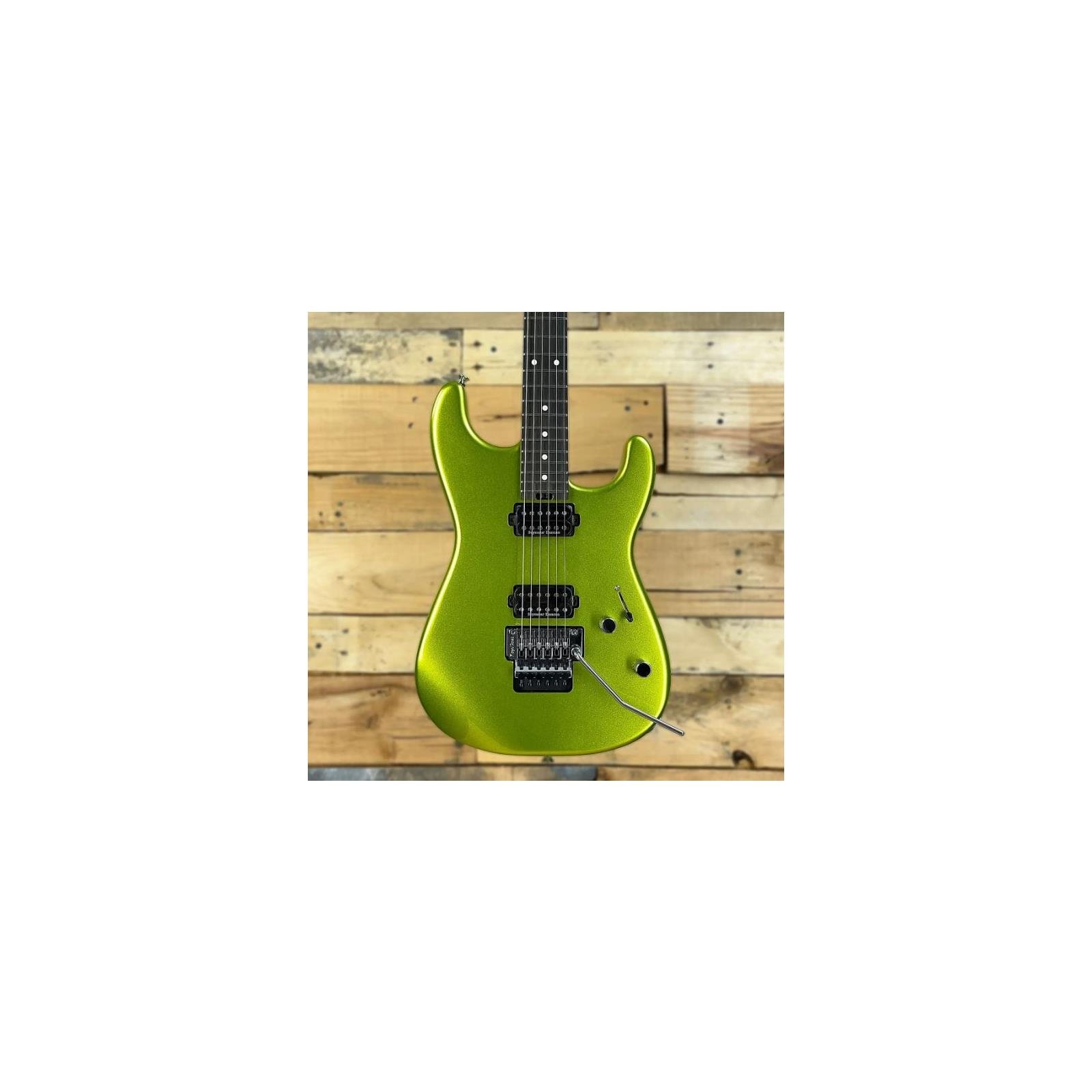 Charvel Pro-Mod San Dimas Style 1 HH FR E, Ebony Fingerboard, Lime Green Metallic