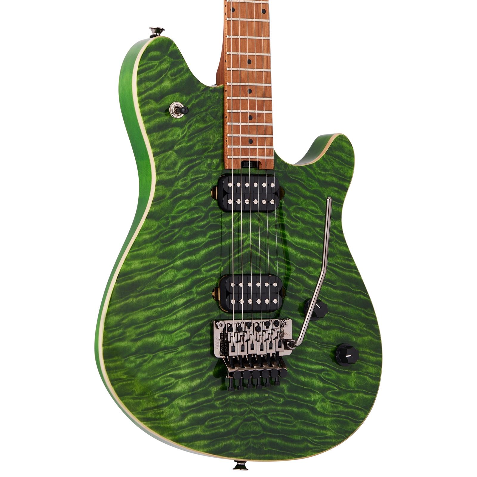 EVH Wolfgang® WG Standard QM, Baked Maple Fingerboard, Transparent Green