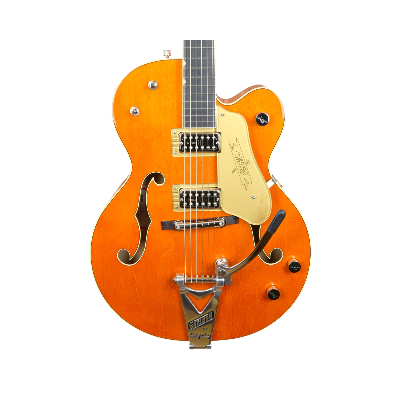 GRETSCH G6120T-59 Vintage Select Edition '59 Chet Atkins Hollow Body with Bigsby, TV Jones®, Vintage Orange Stain Lacquer