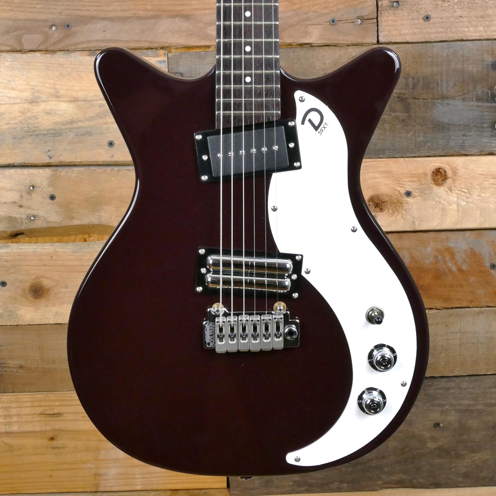 Danelectro Daneletro 59XT with Wilkinson Tremolo, Dark Burgundy