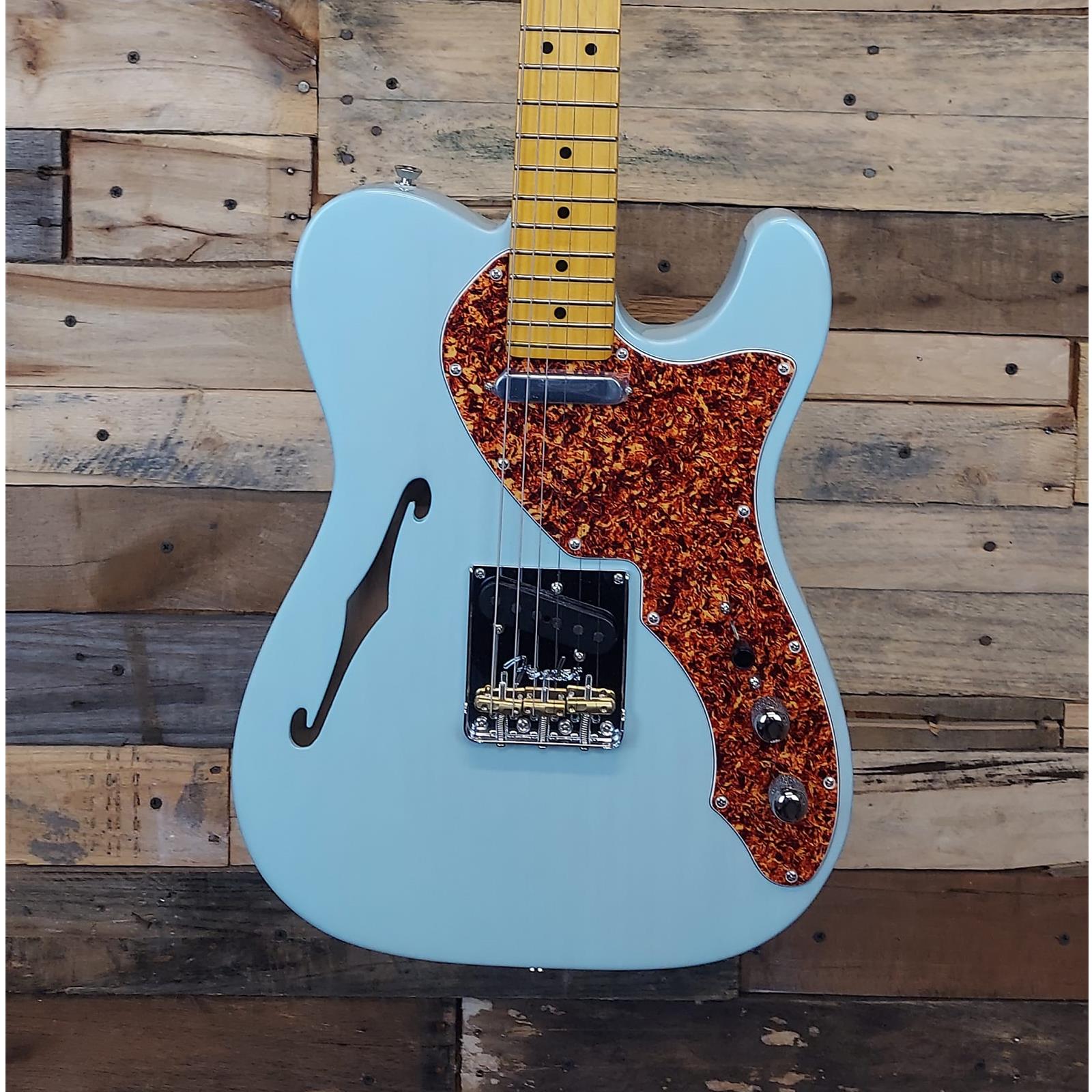 Fender American Professional II Telecaster Thinline, Maple Fingerboard, Transparent Daphne Blue