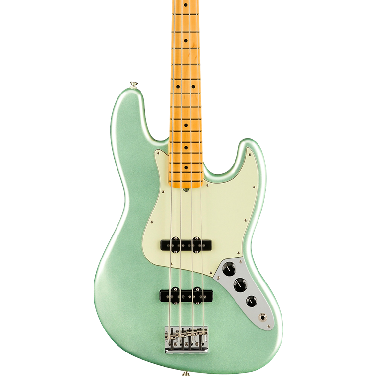 Fender American Professional II Jazz Bass®, Maple Fingerboard, Mystic Surf Green