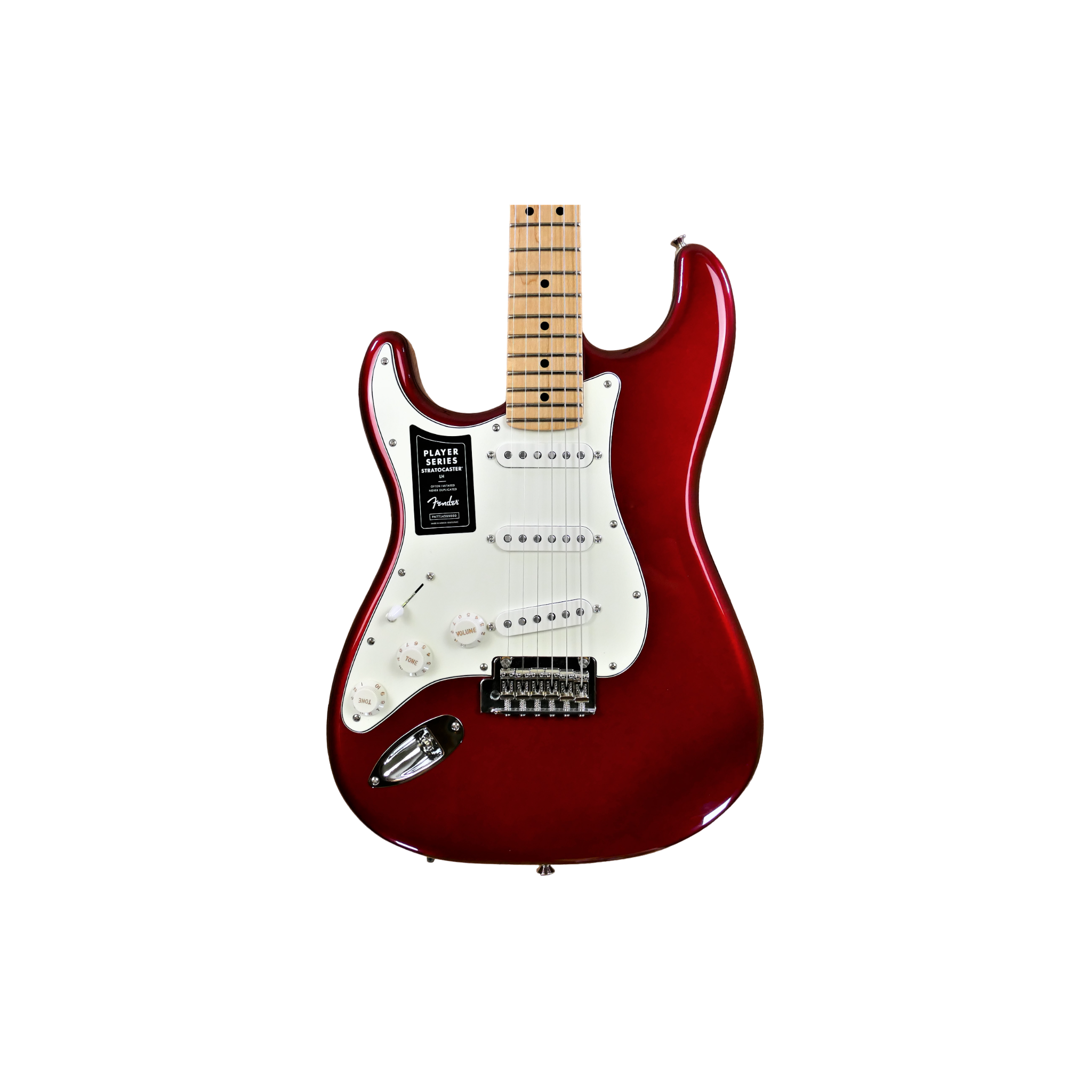 Fender Player Stratocaster Left-Handed, Maple Fingerboard, Candy Apple Red