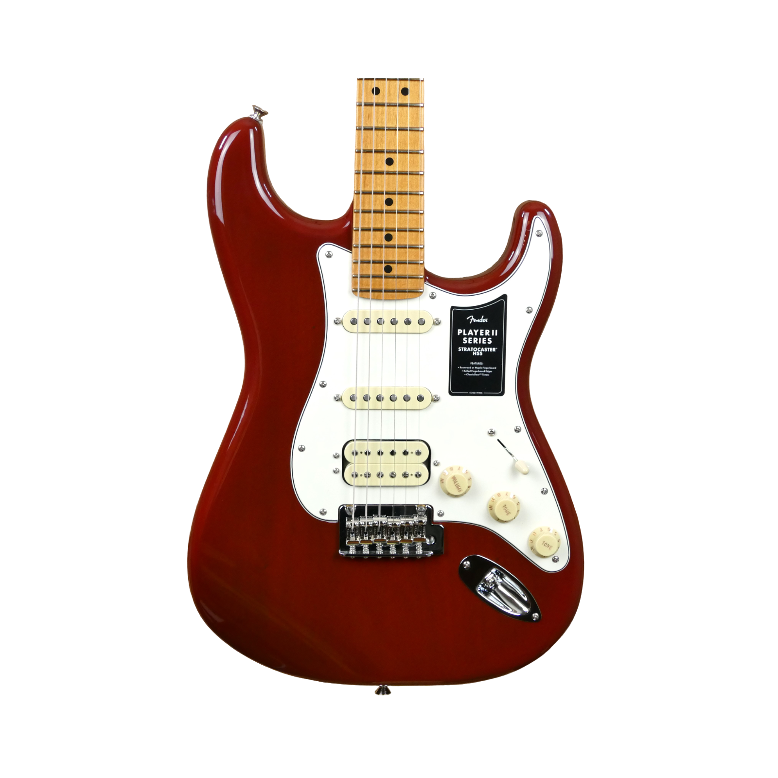 Fender Player II Stratocaster® HSS, Maple Fingerboard, Transparent Mocha Burst