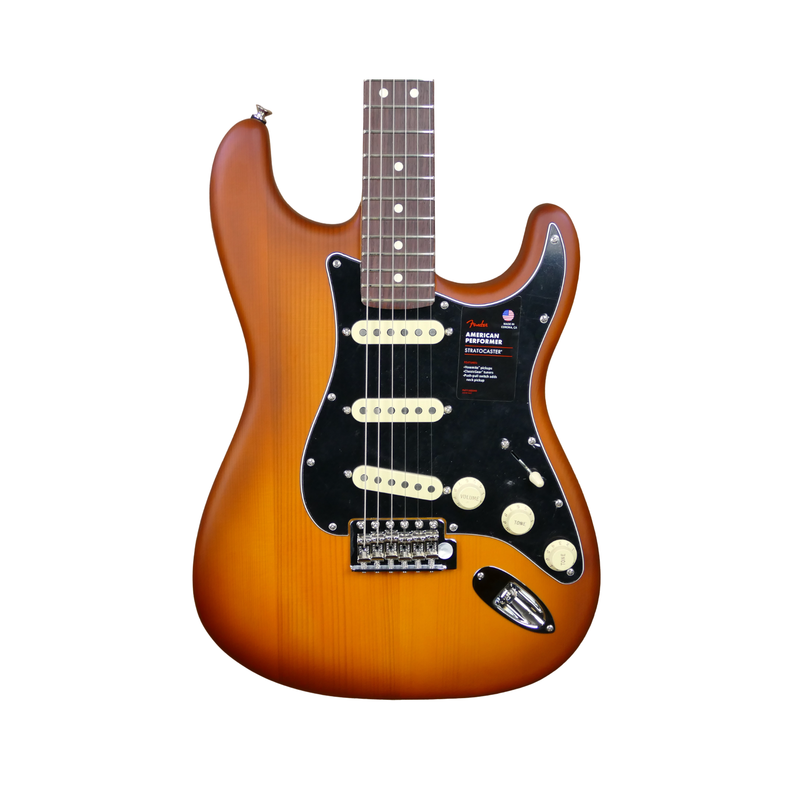 Fender American Performer Spruce Stratocaster, Rosewood Fingerboard, Honey Burst