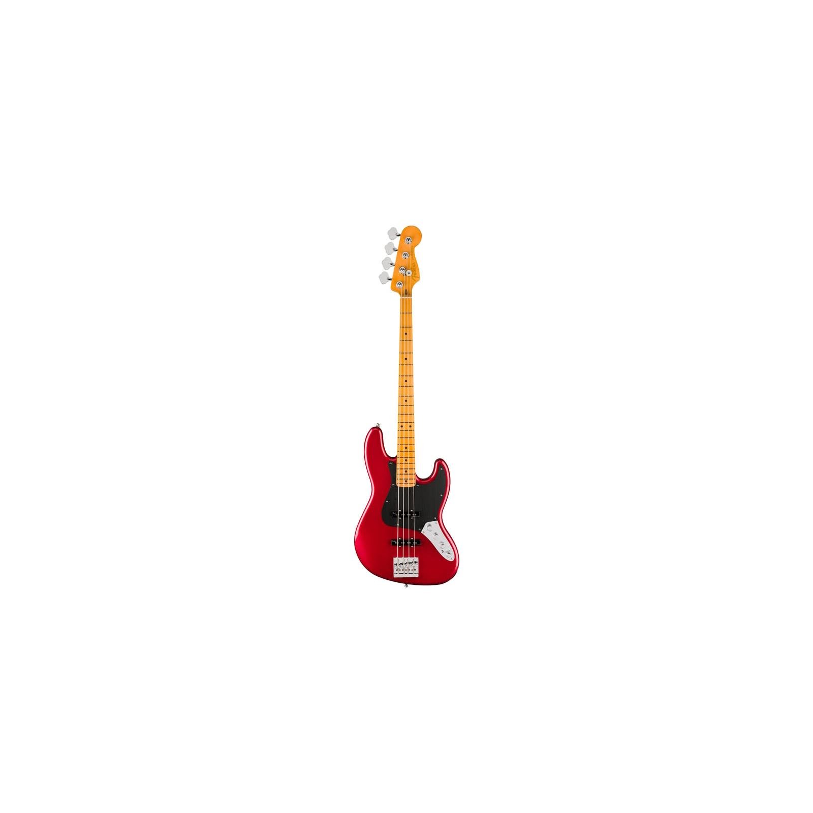 Fender American Ultra II Jazz Bass, Maple Fingerboard, Sinister Red