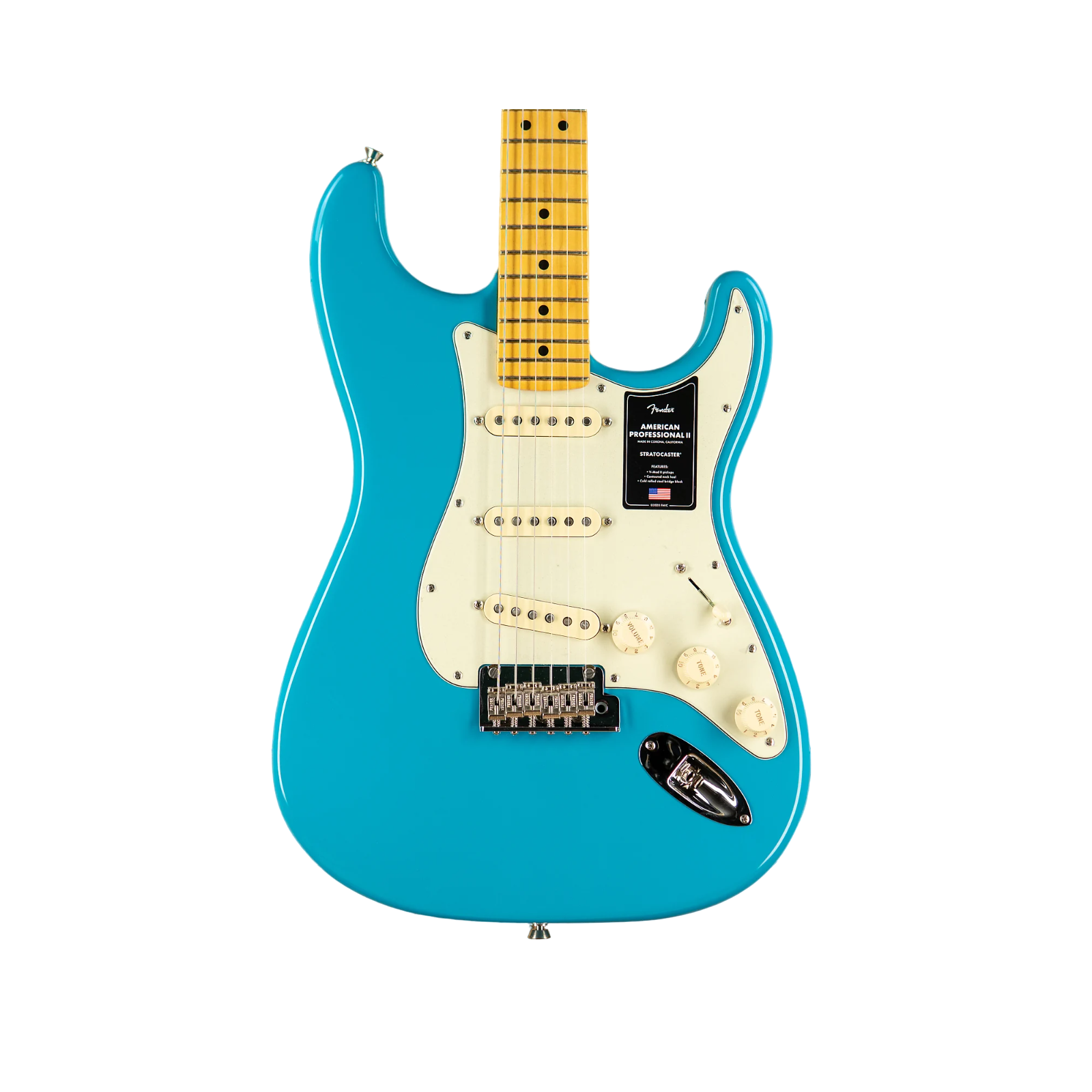 Fender American Professional II Stratocaster, Maple Fingerboard, Miami Blue