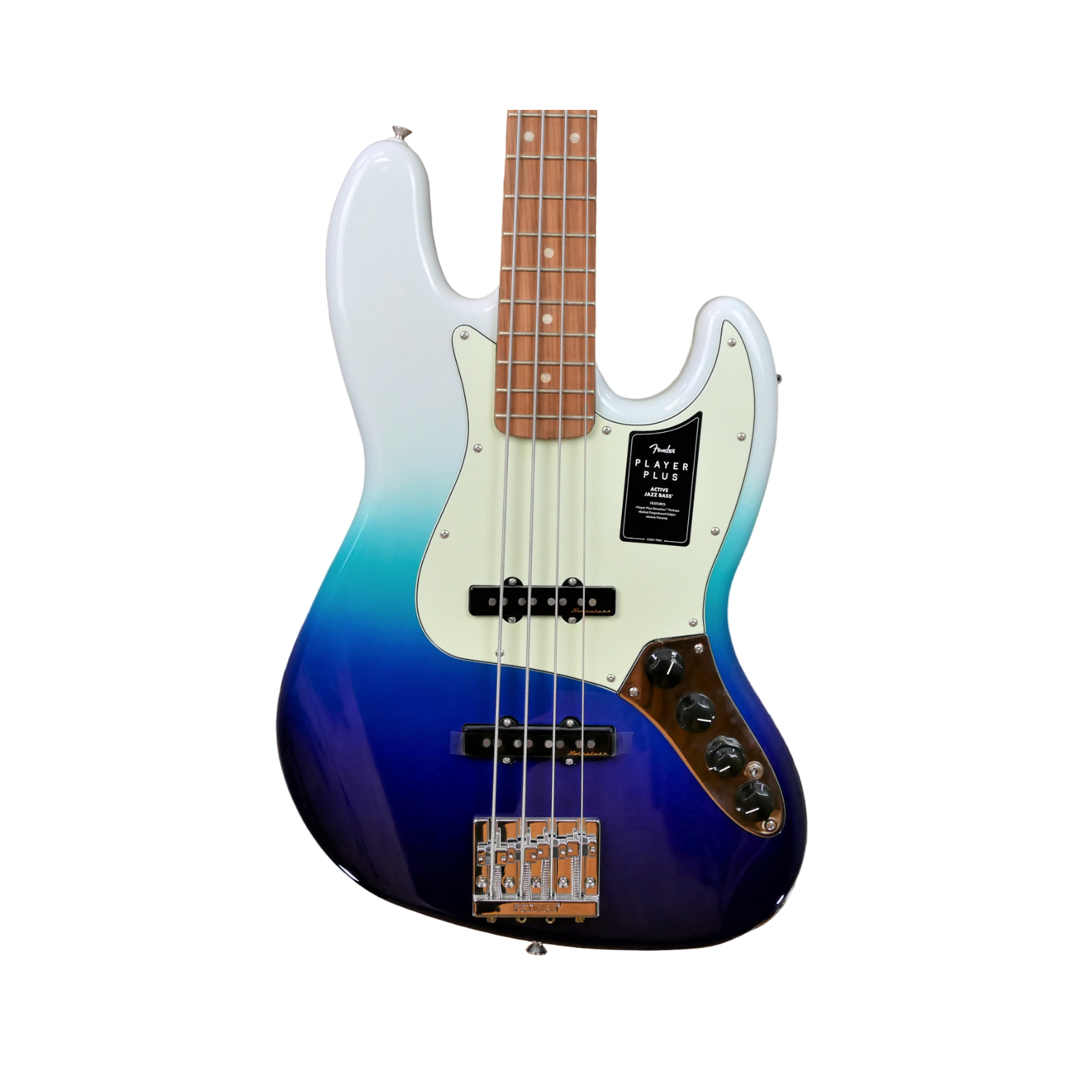 Fender Player Plus Jazz Bass, Pau Ferro Fingerboard, Belair Blue