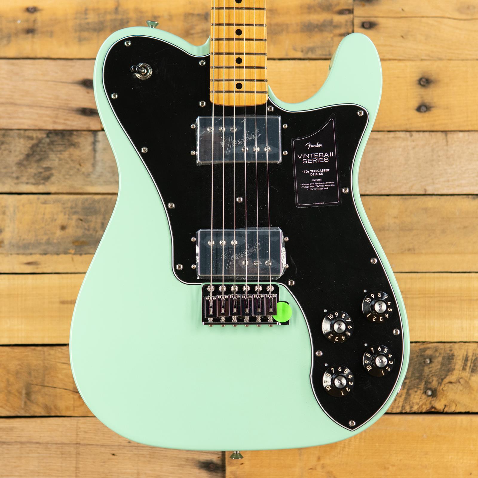 Fender Vintera® II 70s Telecaster® Deluxe with Tremolo, Maple Fingerboard, Surf Green