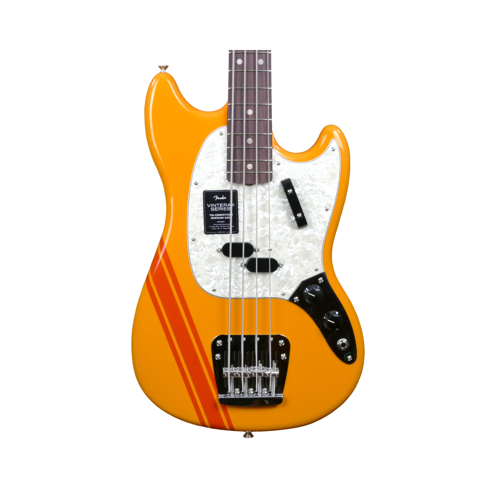 Fender Vintera® II 70s Mustang Bass, Rosewood Fingerboard, Competition Orange