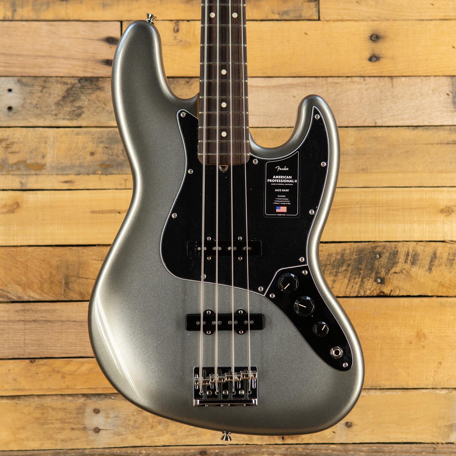 Fender American Professional II Jazz Bass®, Rosewood Fingerboard, Mercury