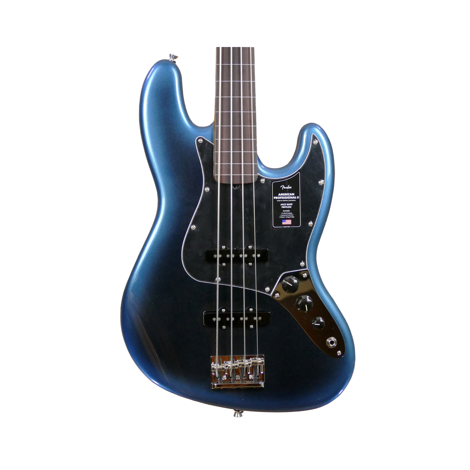 Fender American Professional II Jazz Bass Fretless, Rosewood Fingerboard, Dark Night