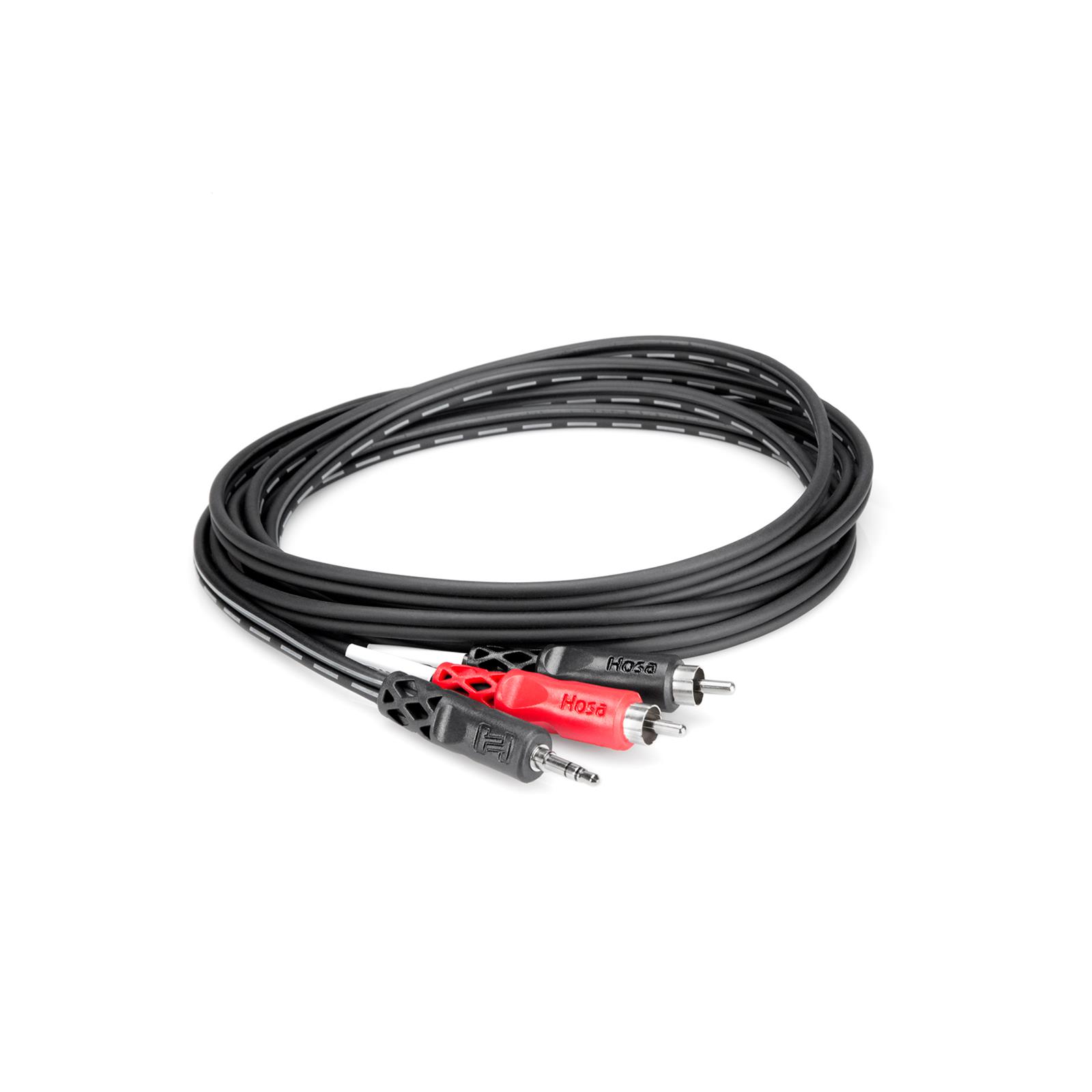 Hosa 10' Audio Cable 3.5mm TRS to Dual RCA