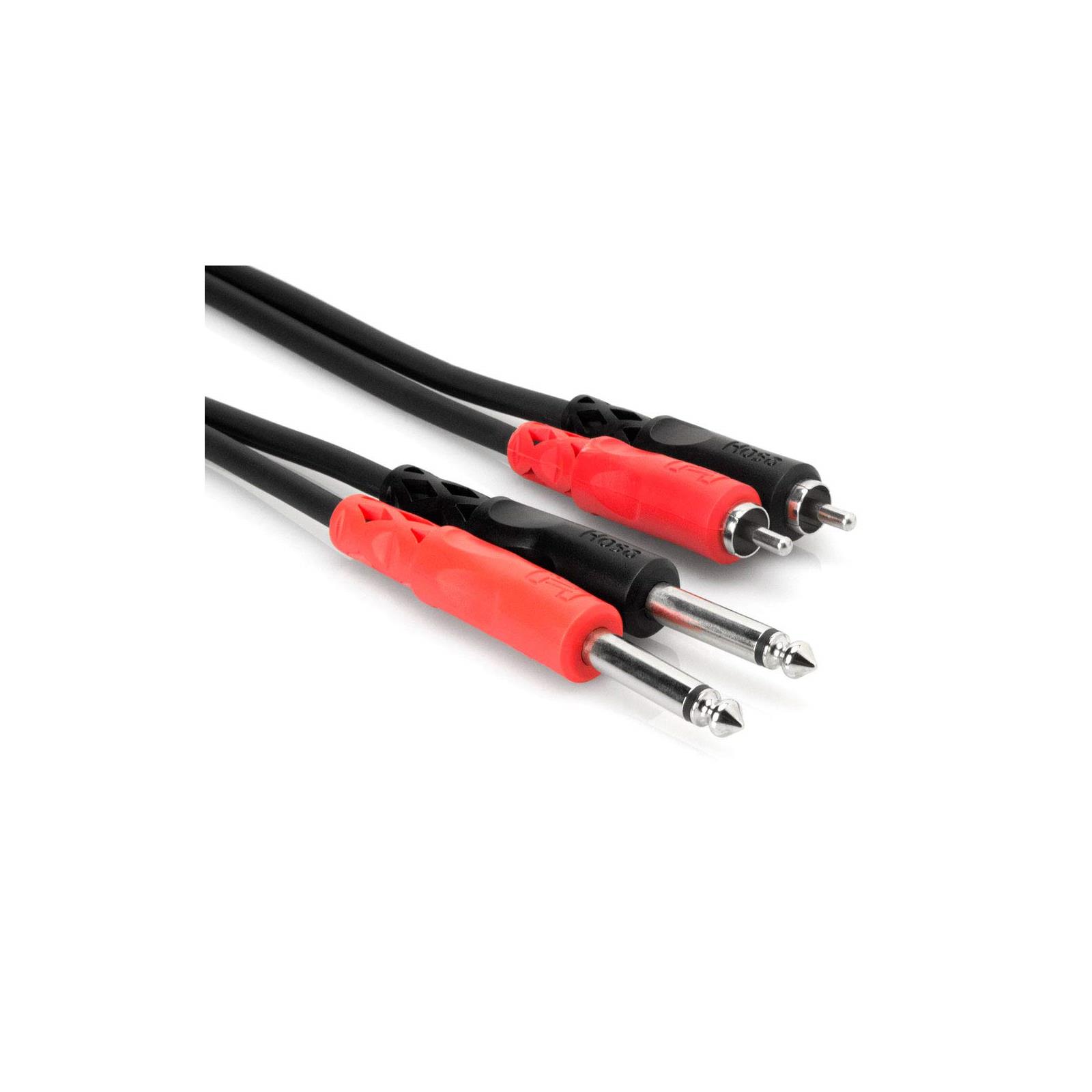 Hosa 12' Dual Audio Cable 1/4" TRS to RCA
