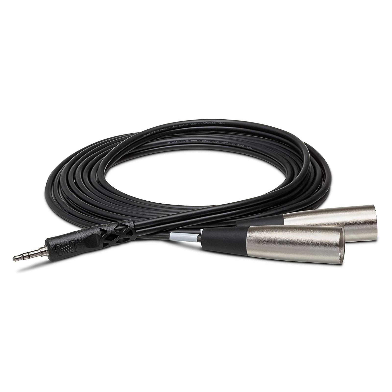 Hosa 6' Audio Cable 3.5mm TRS Male to Dual XLR Male