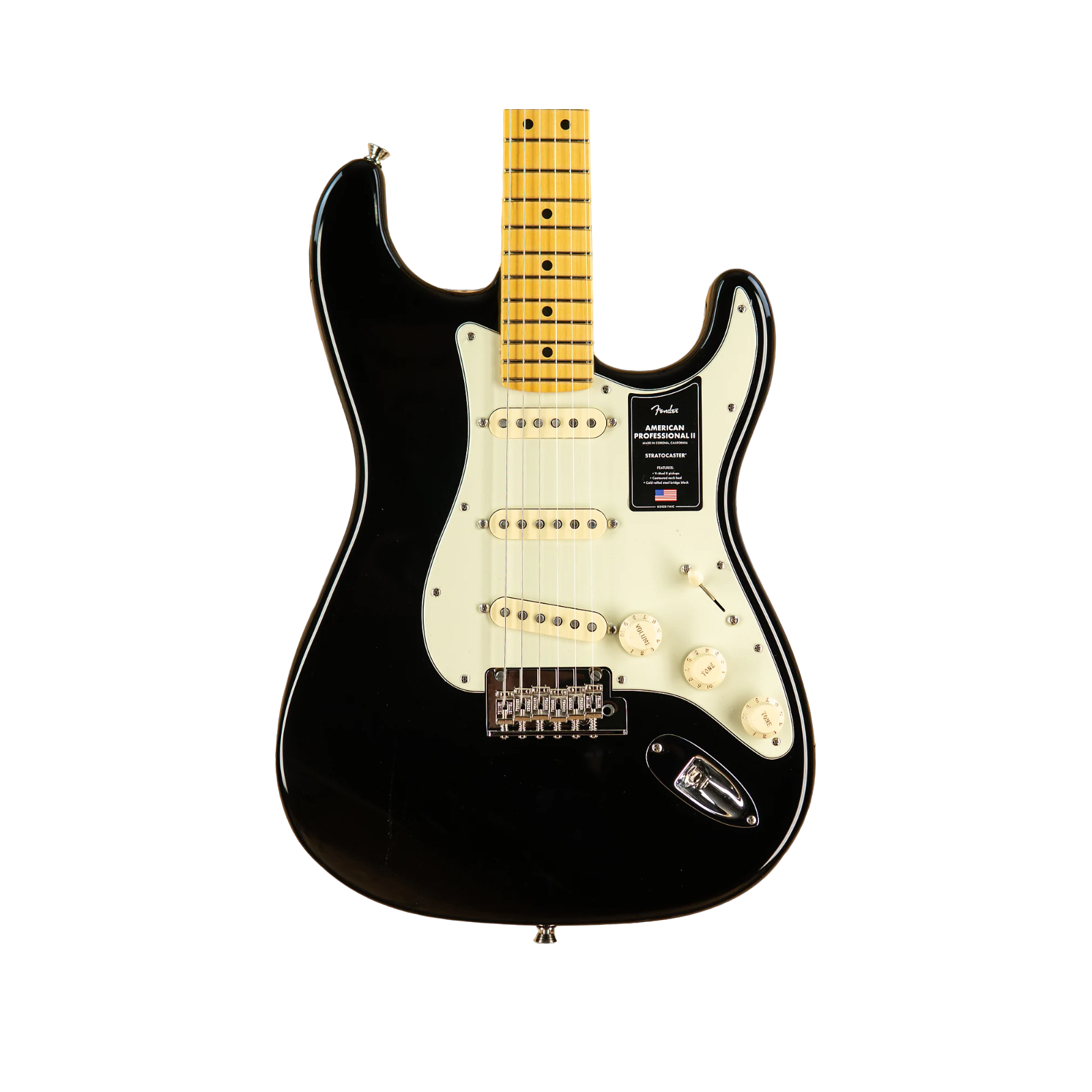 Fender American Professional II Stratocaster, Maple Fingerboard, Black