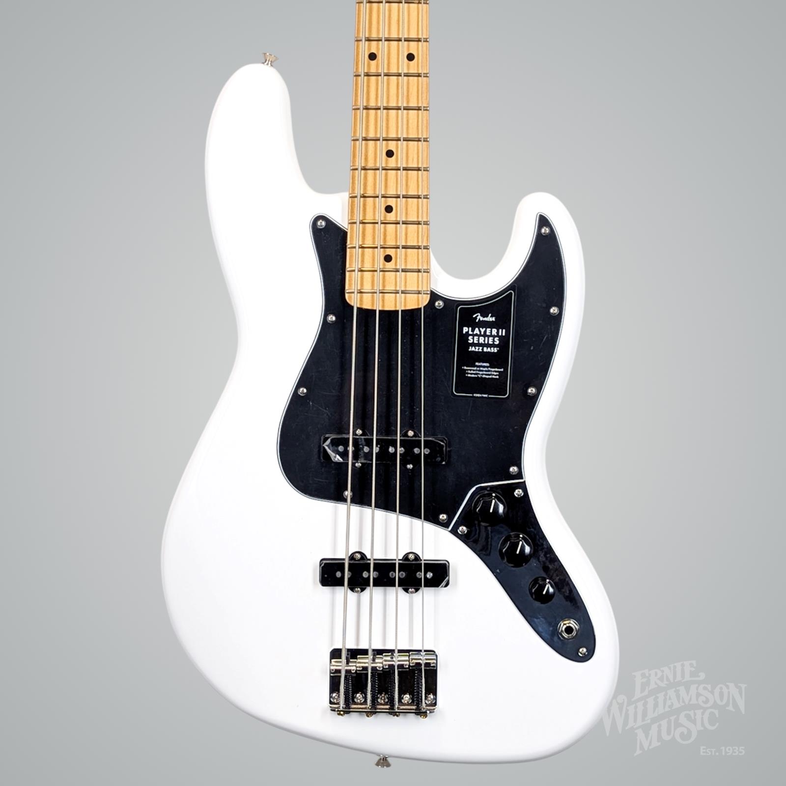 Ernie Williamson Music - Fender Player II Jazz Bass, Maple