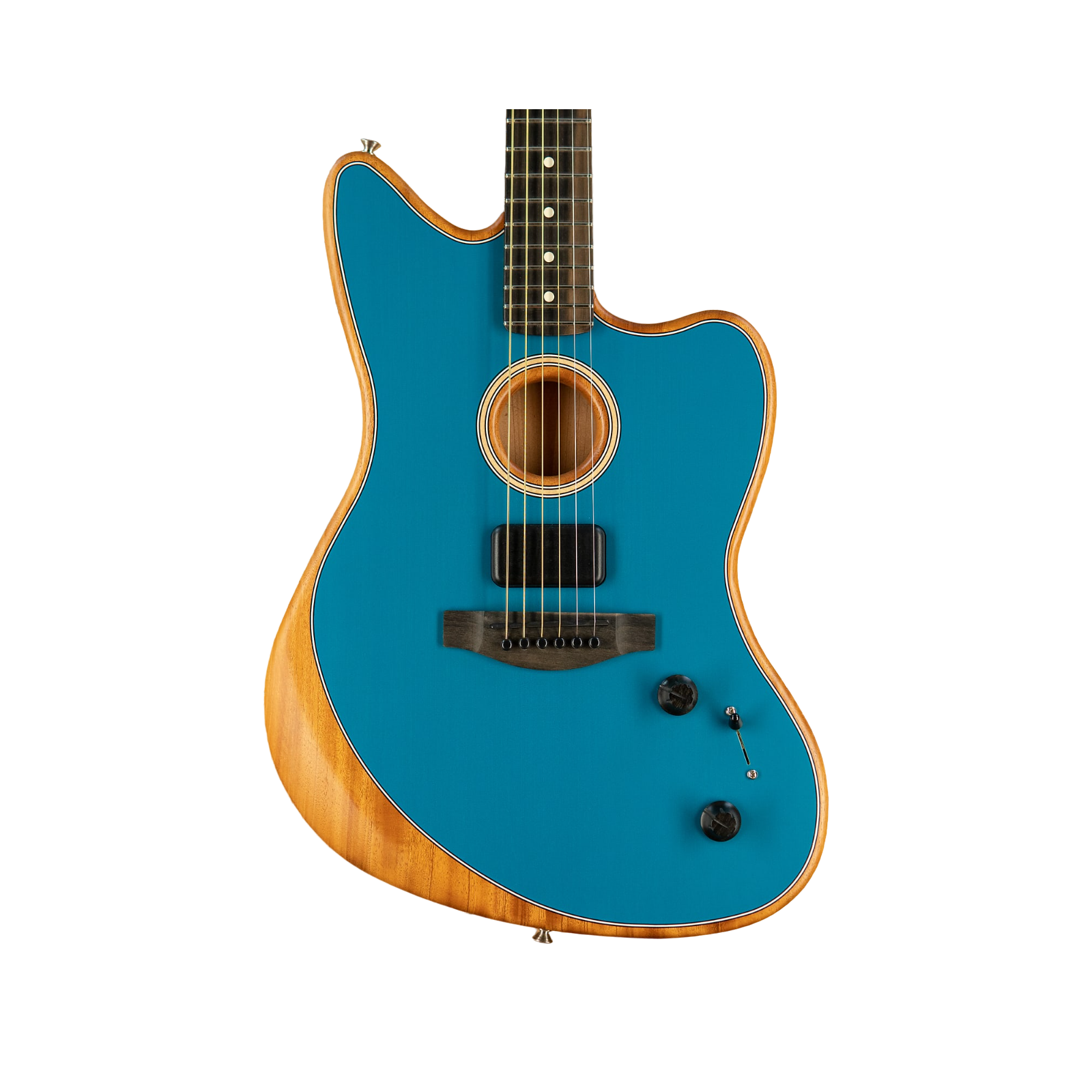 Fender American Acoustasonic® Jazzmaster®, Ocean Turquoise, Ebony Fingerboard
