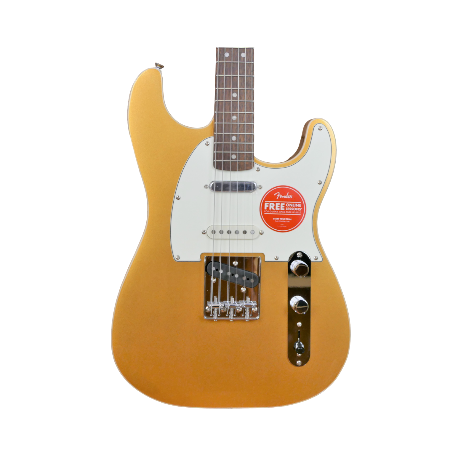 Squier Paranormal Custom Nashville Stratocaster, Laurel Fingerboard, Parchment Pickguard, Aztec Gold