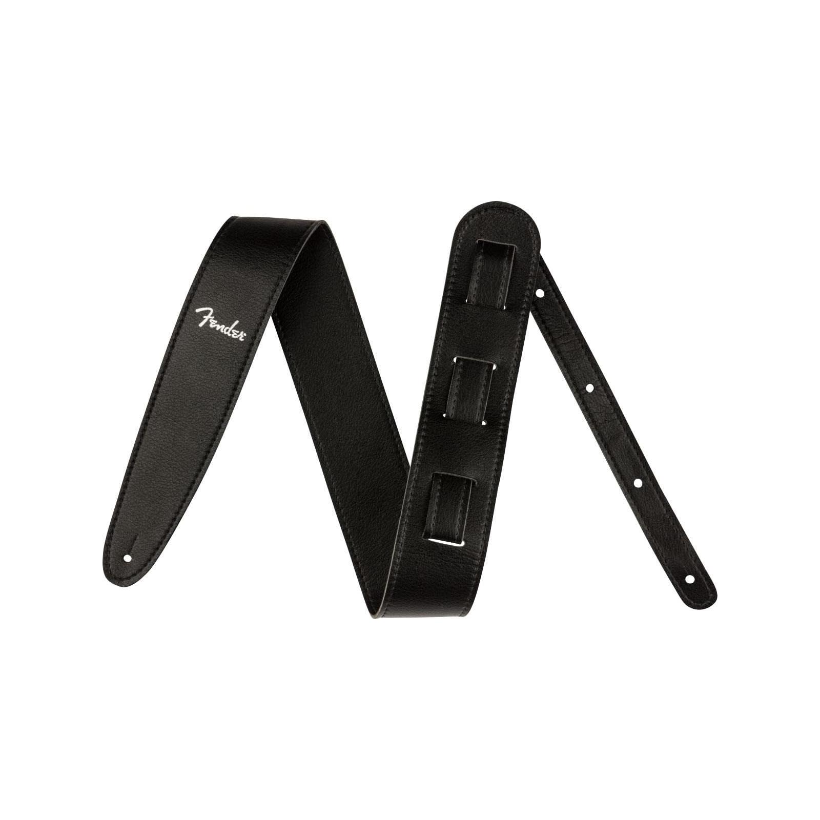 Fender Vegan Leather Strap, Black, 2.5", Microfiber