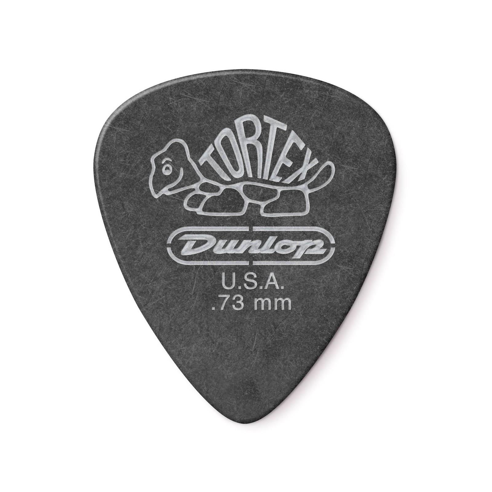 Dunlop .73 Tortex Standard Pitch Black Pack 12
