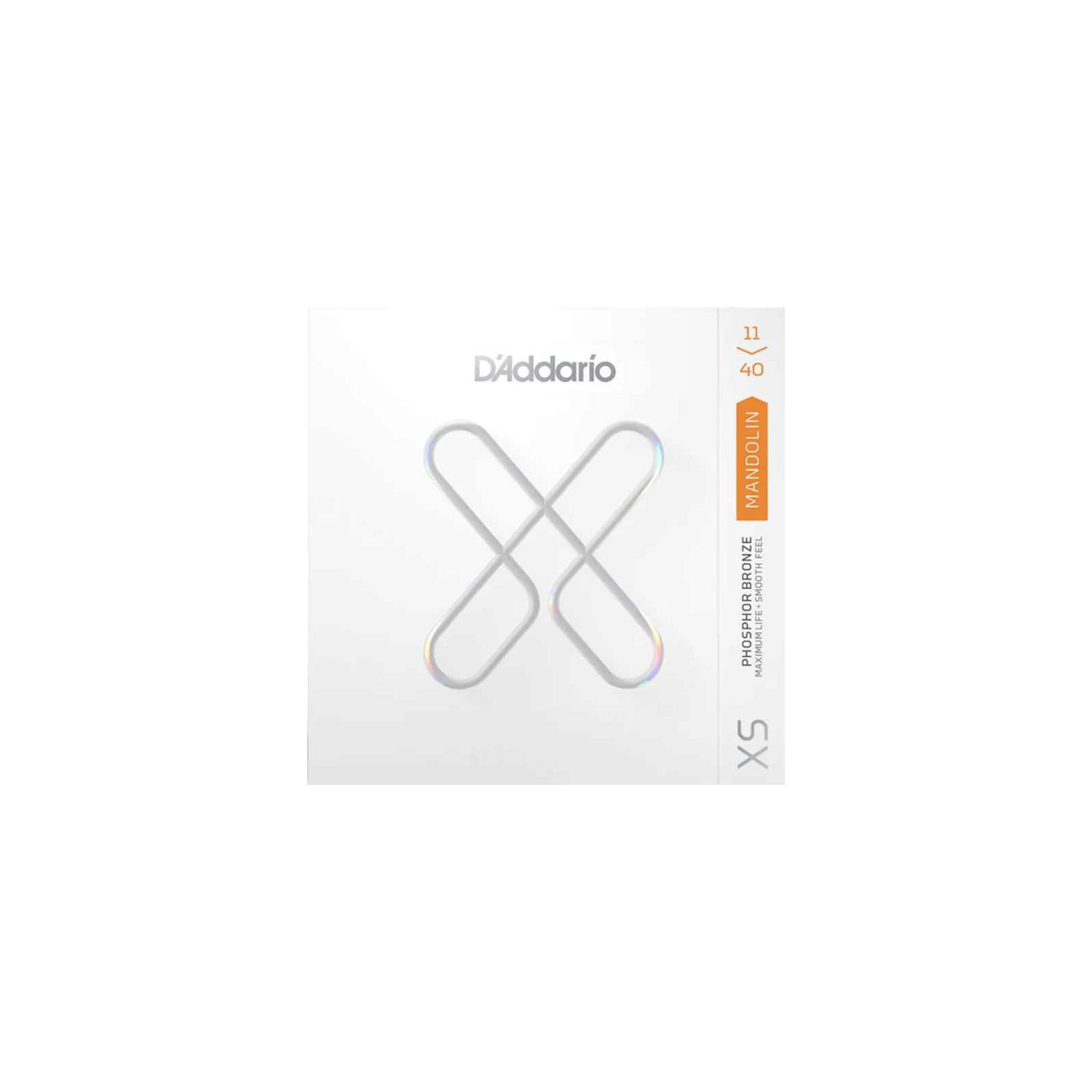 D'Addario XSM1140 Mandolin Phosphor Bronze,  Medium, 11-40