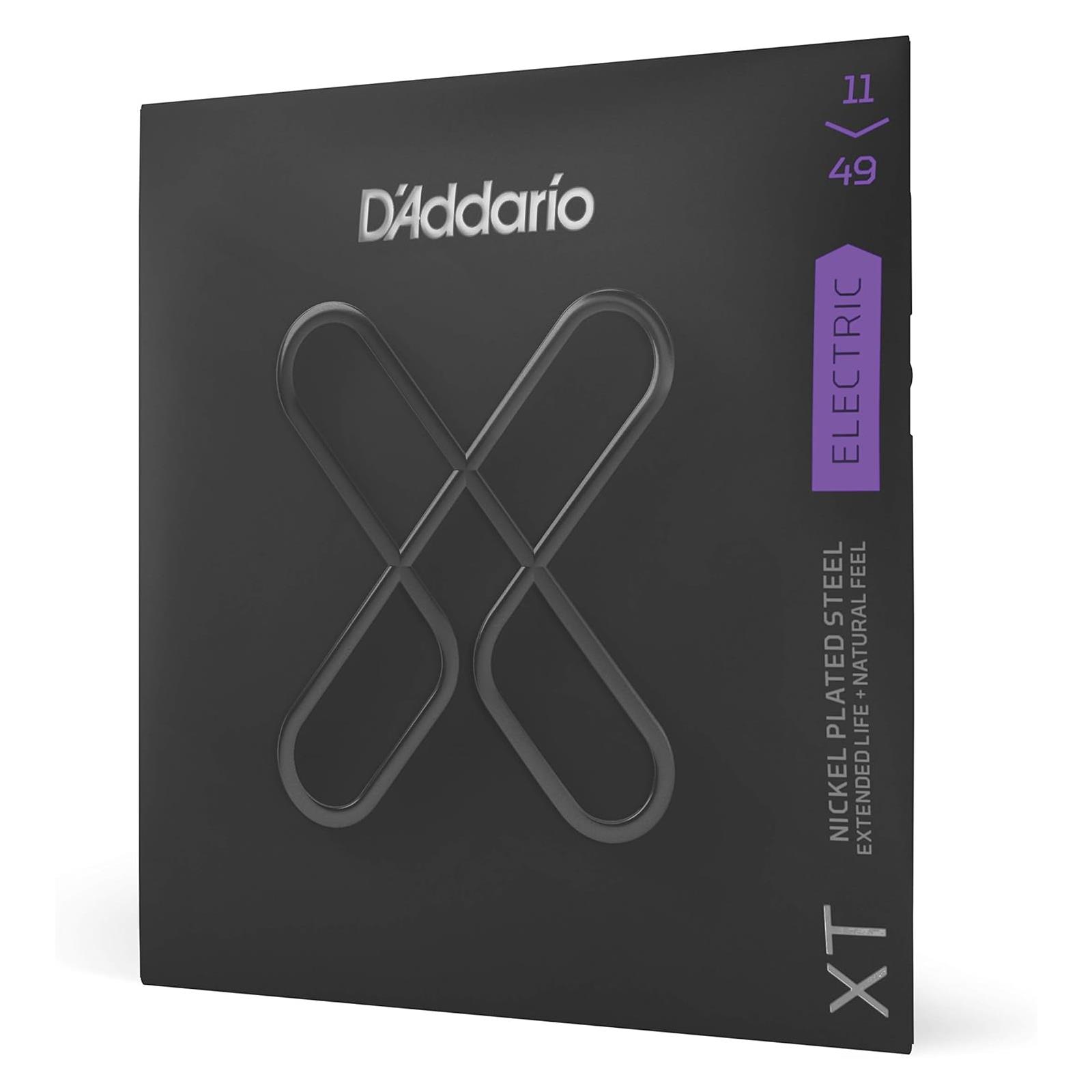 D'Addario 11-49 Medium XT Nickel Coated Electric Guitar Strings