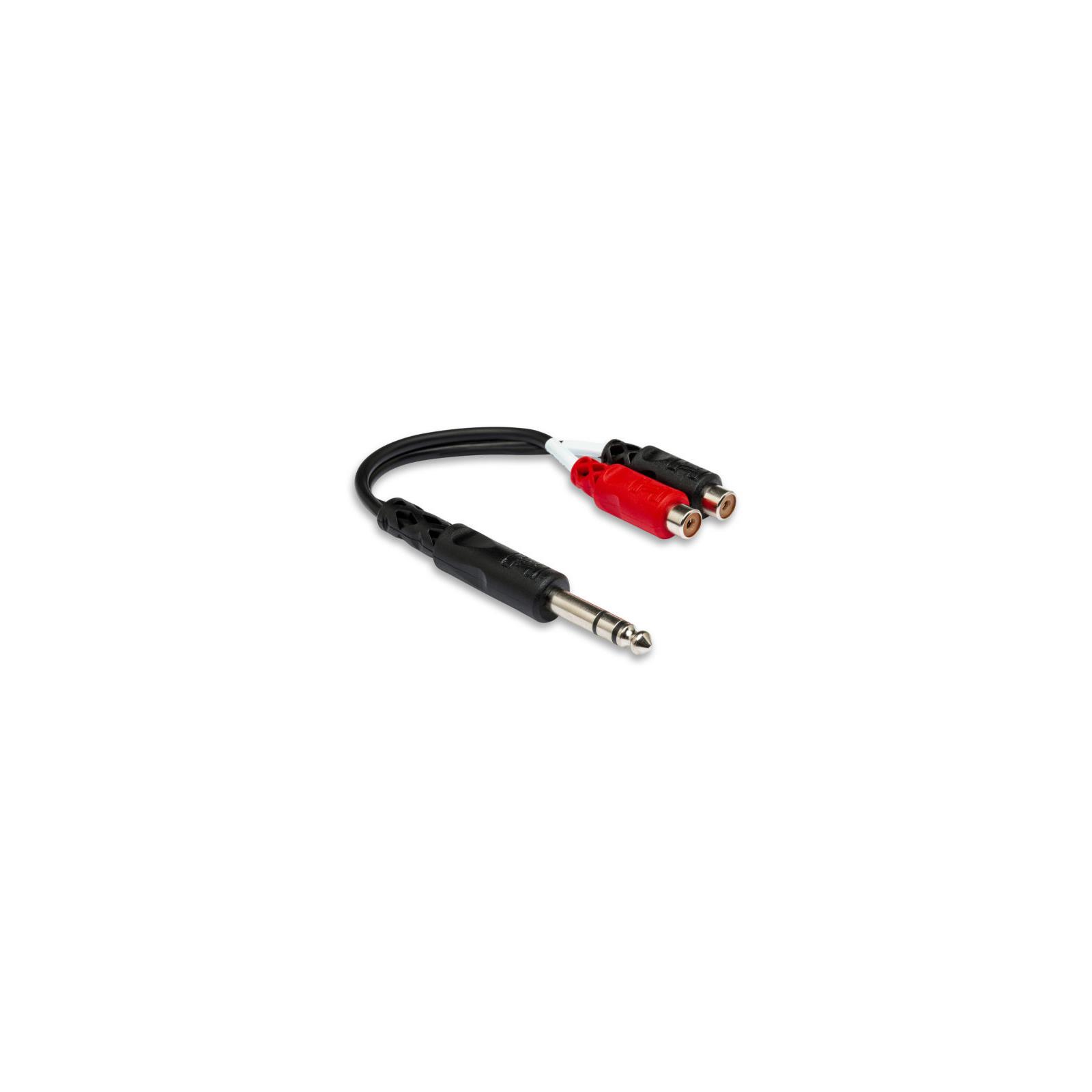 Hosa Y Cable: 1/4 TRS / Dual RCA