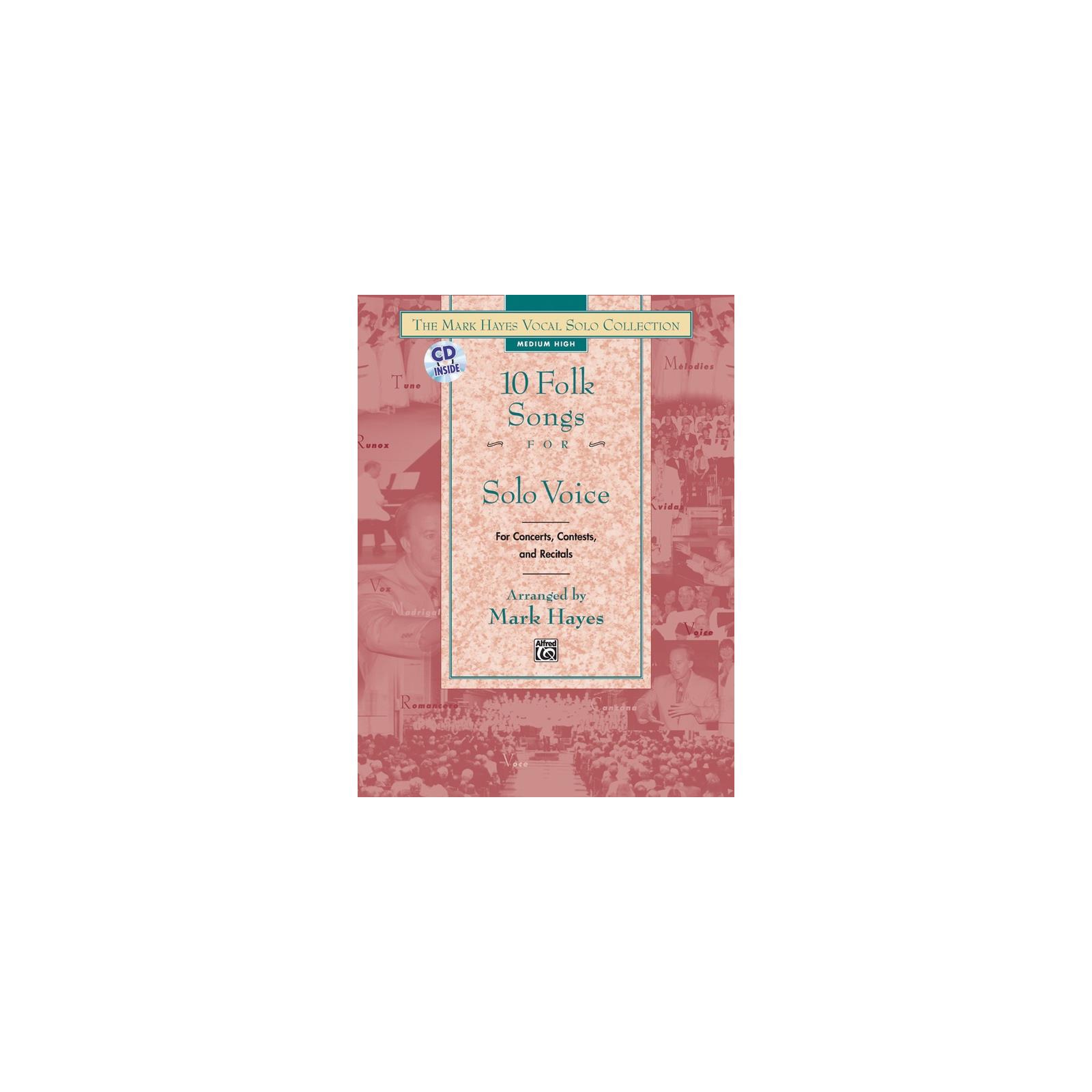 Vocals 10 Folk Songs for Solo Voice Medium Low CD Included