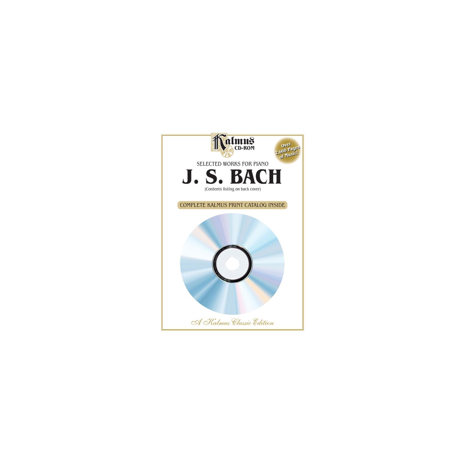 Piano Bach Complete Kalmus Print Catalog CD ROM