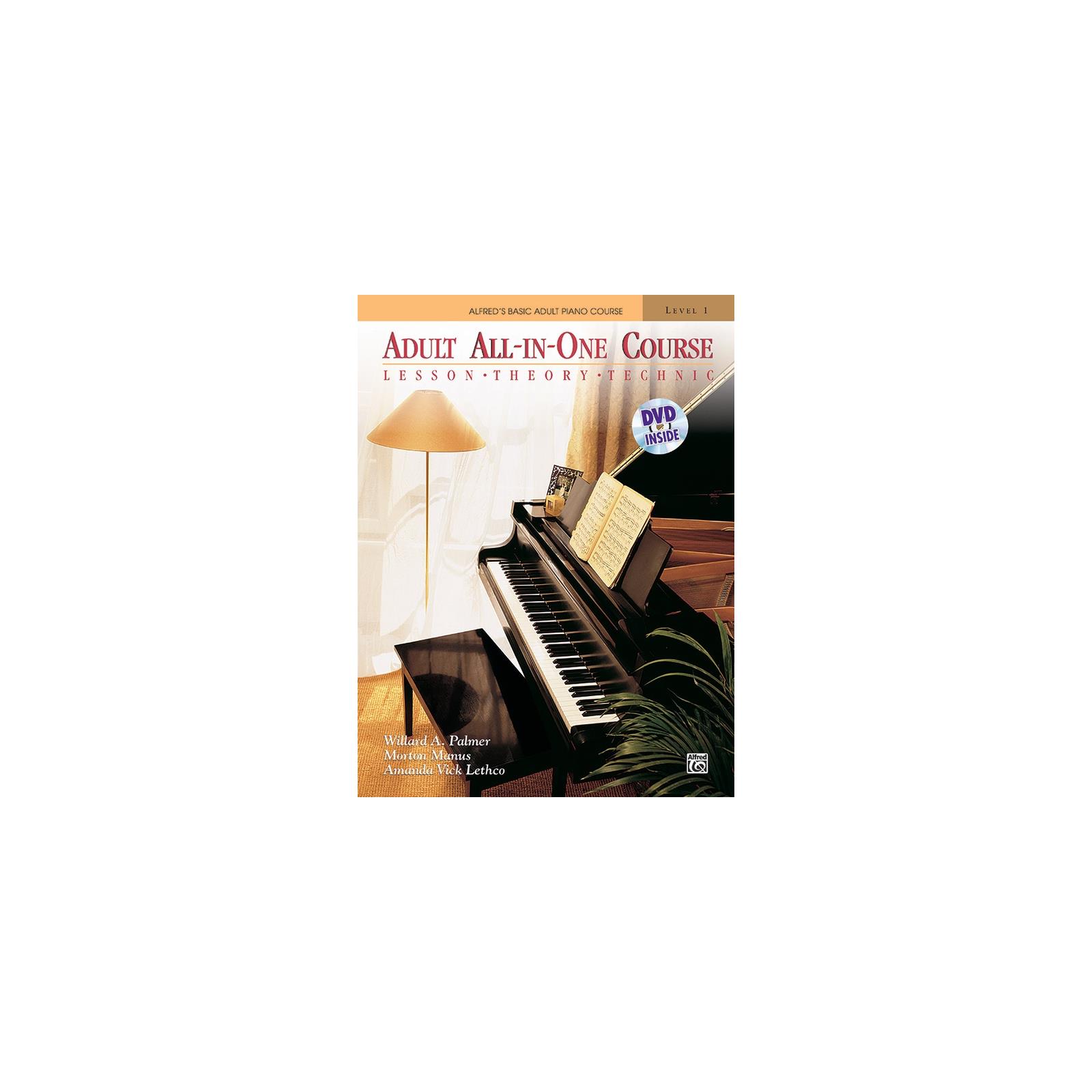 Piano Adult All-In-One Course Level 1 DVD Enclosed