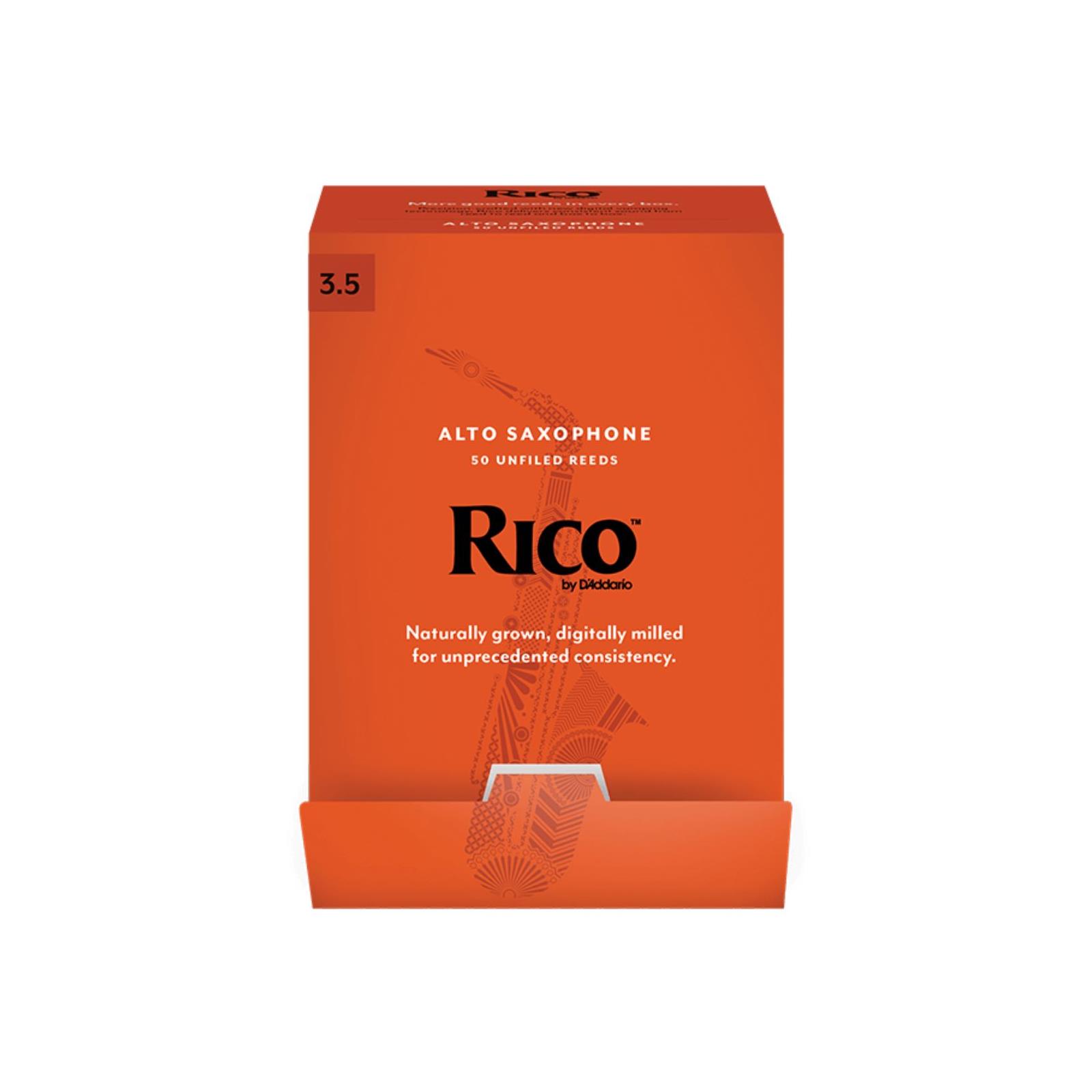 Rico Alto Sax Reeds, Strength 3.5, 50-pack