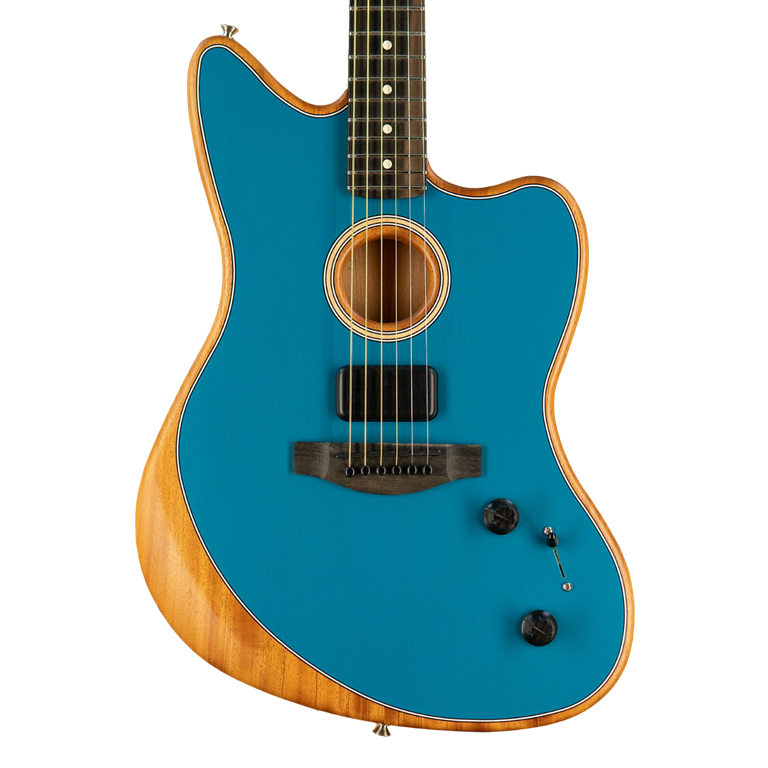 Fender Acoustasonic Jazzmaster Ocean Turquoise Ebony Fingerboard