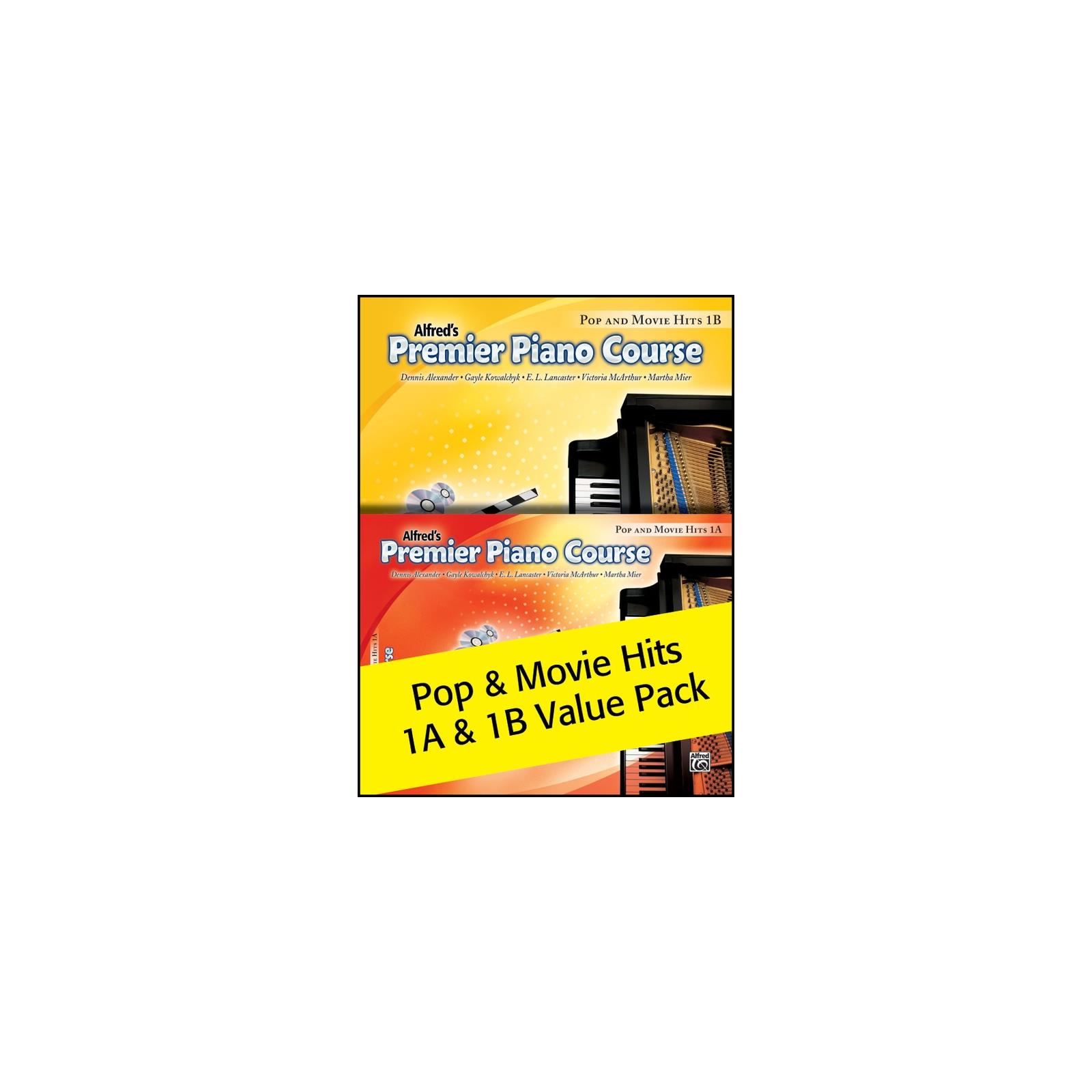 Alfred's Premier Piano Course Pop and Movie Hits 1A & 1B Value Pack