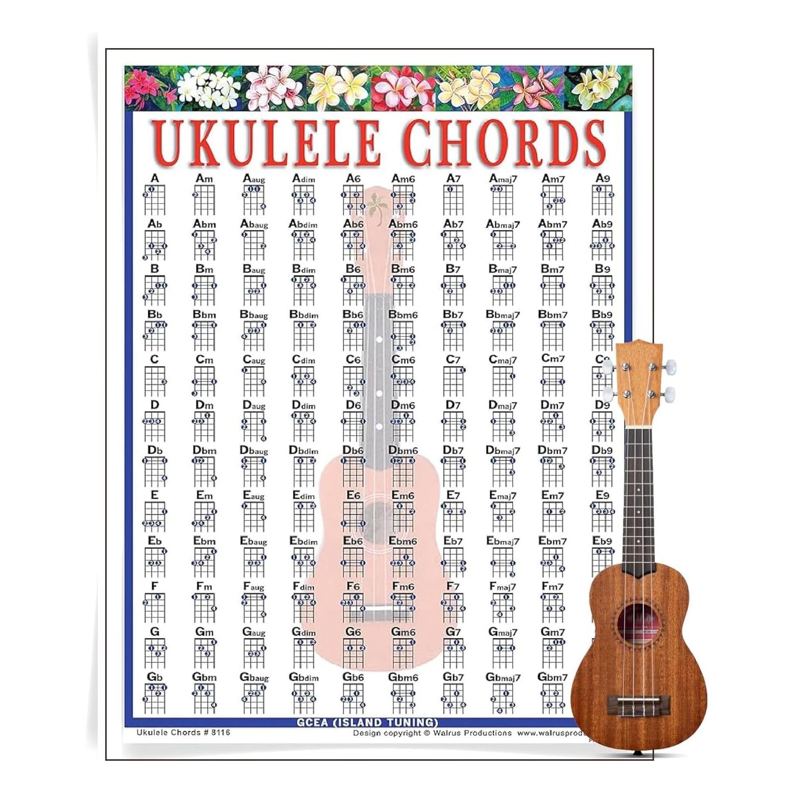 Ukulele Chords Mini Chart