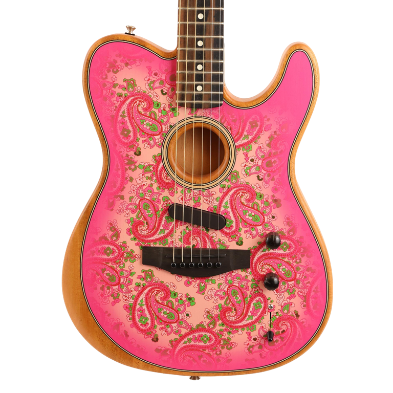 Fender American Acoustasonic Telecaster Limited Edition Pink Paisley