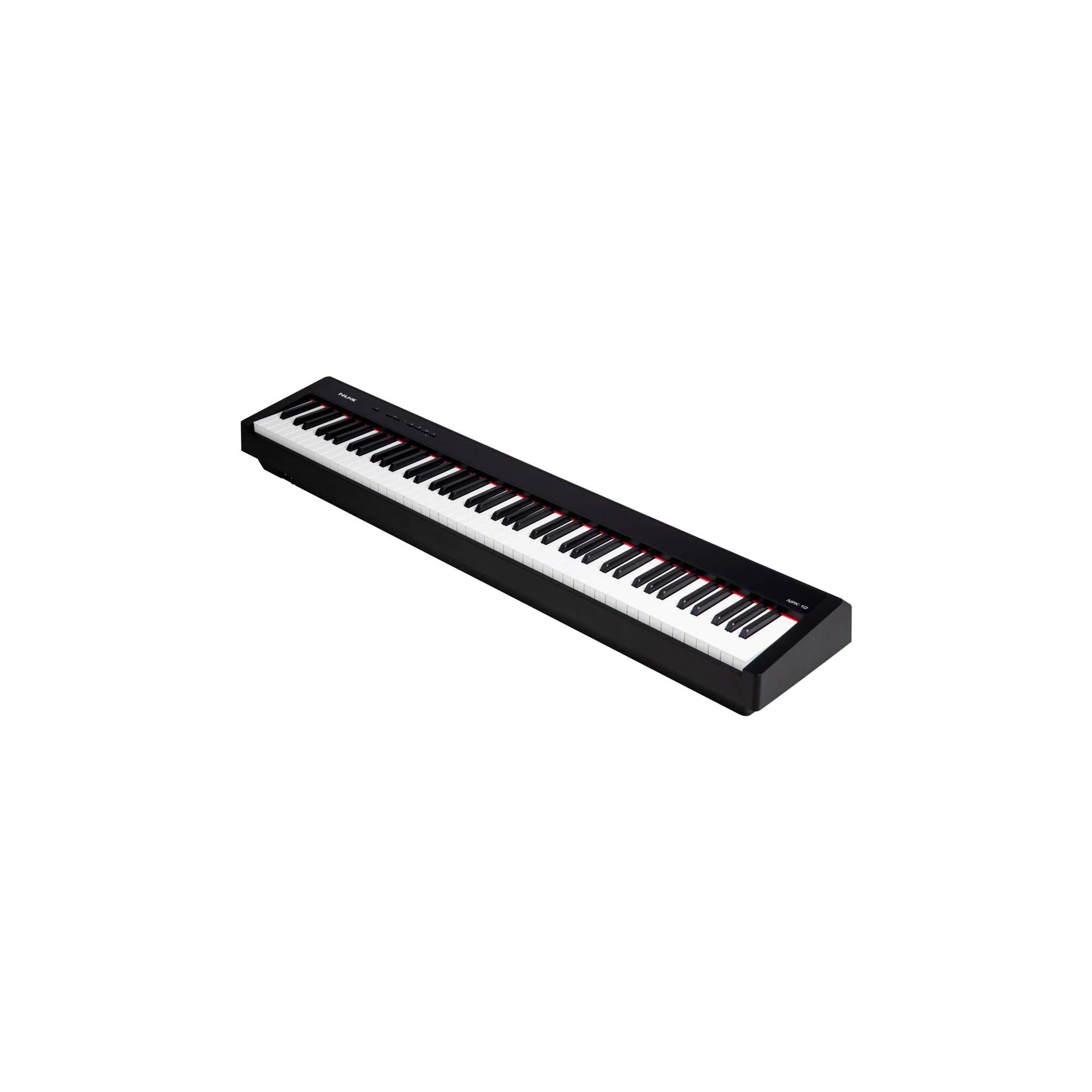 Nux Portable Digital Piano with Dual-mode Bluetooth Black