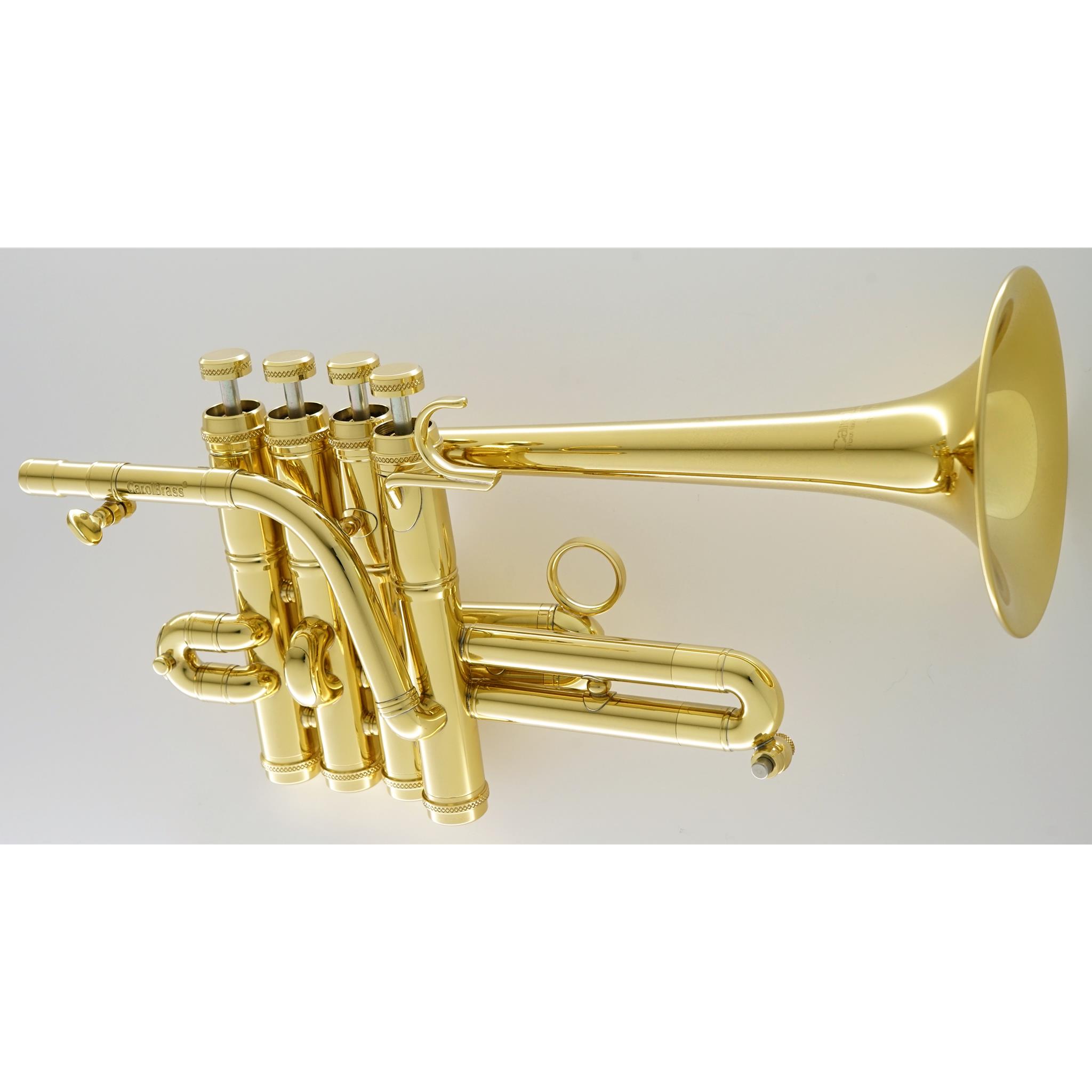 Carol Brass 4 Valve Bb/A Piccolo with trumpet and cornet shanks