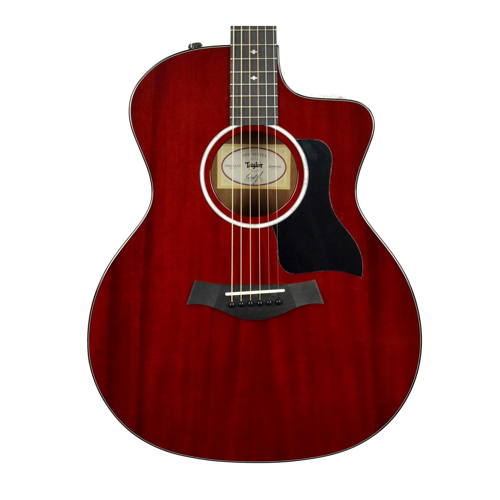 Taylor 224ce DLX LTD Acoustic-Electric Guitar Transparent Red