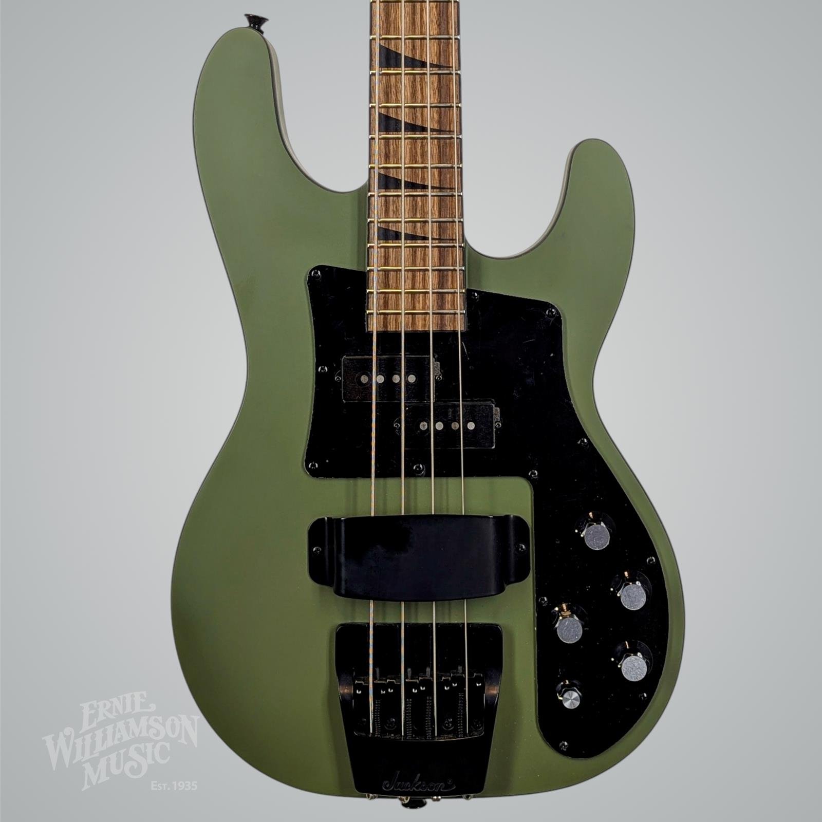 Jackson X Series Concert™ Bass CBXDX IV, Laurel Fingerboard, Matte Army Drab