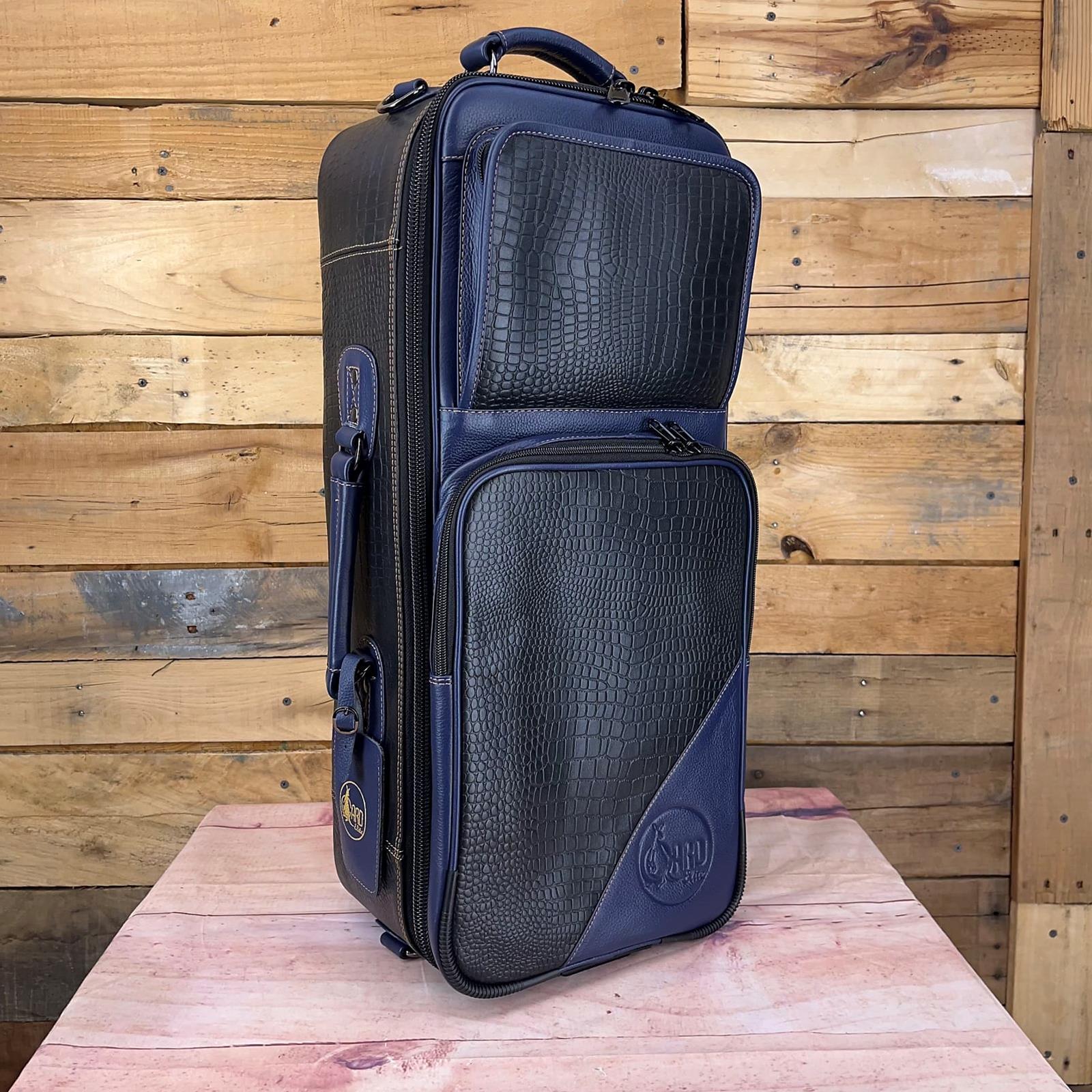 Gard Bags Elite Double Trumpet Compact Gig Bag Leather Black/Navy