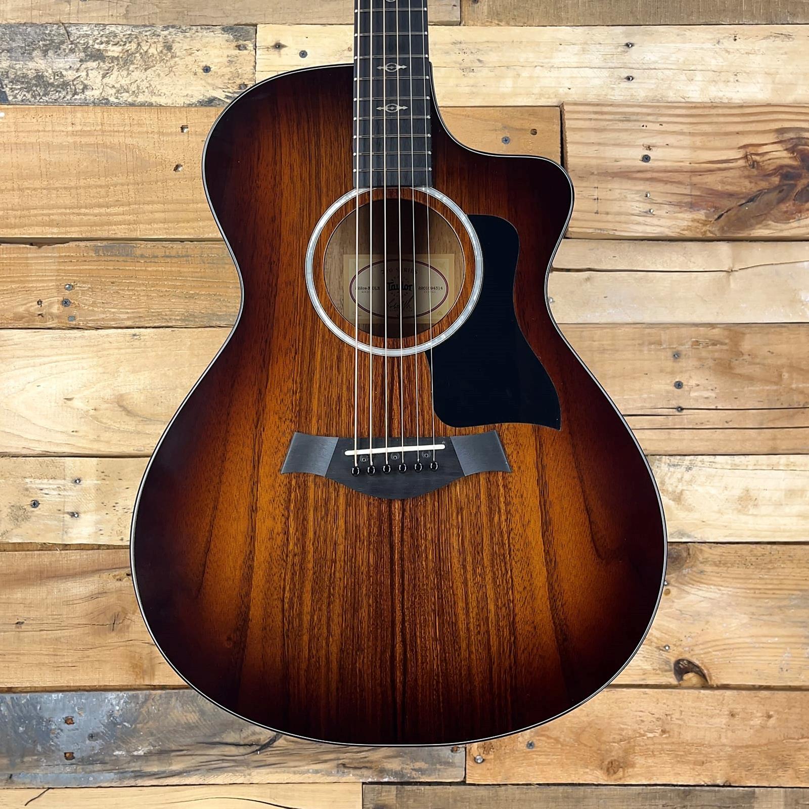 Taylor Used 222ce-K DLX Hawaiian Koa Acoustic-Electric Guitar