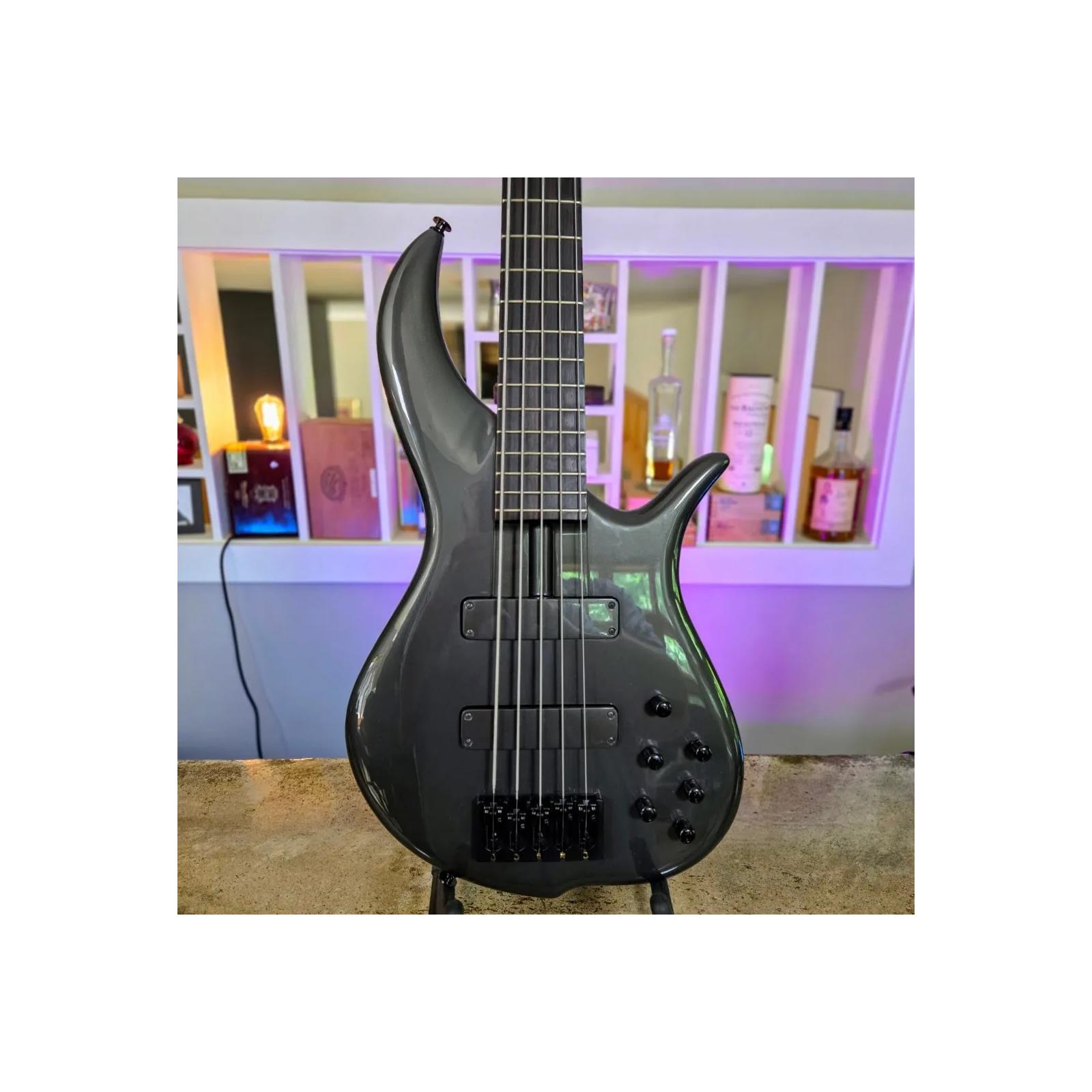 F Bass BN5: Pine Grey Metallic, Macassar Ebony Fingerboard