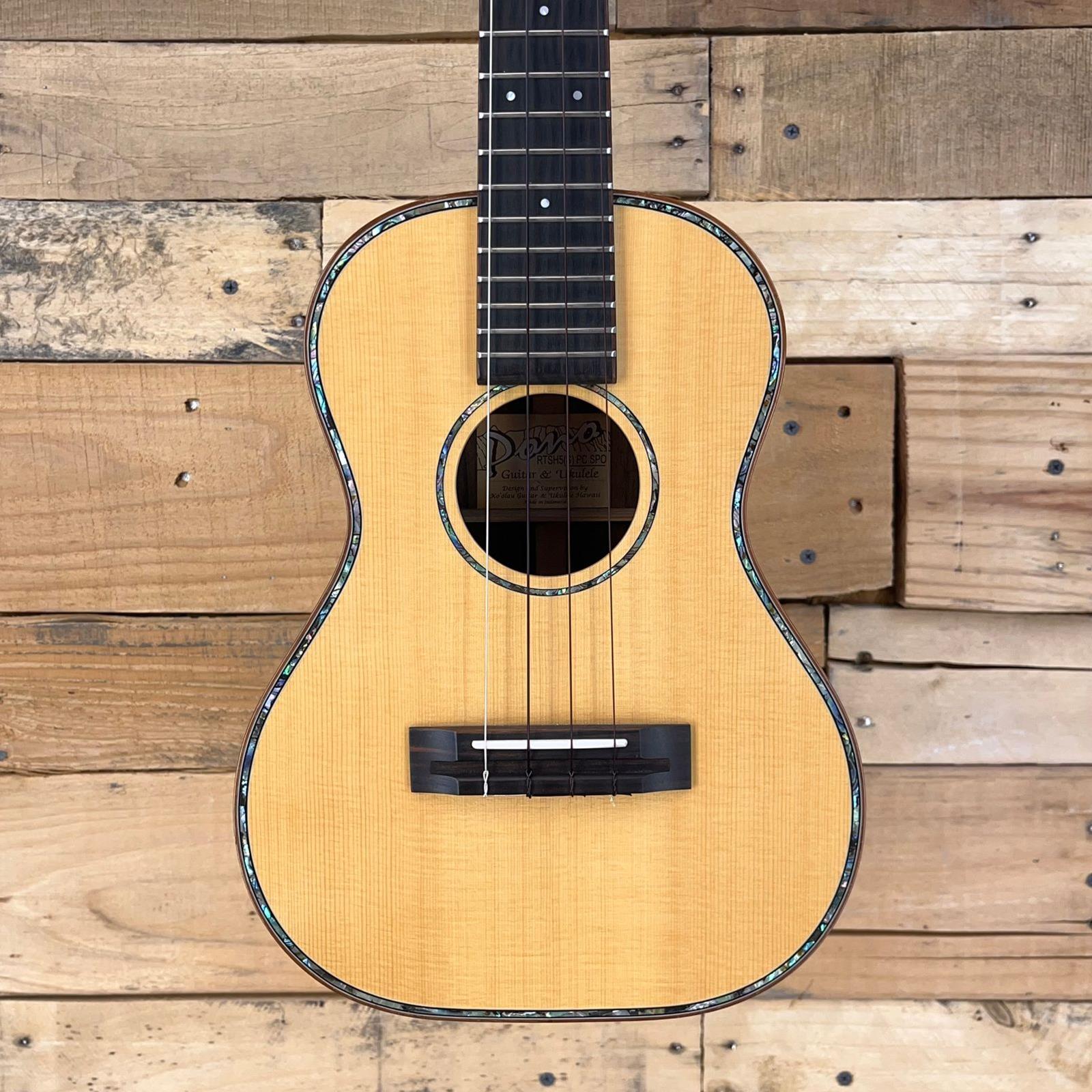 Used Pono RGSH5(S)PCSPO Spruce and Rosewood Tenor Ukulele