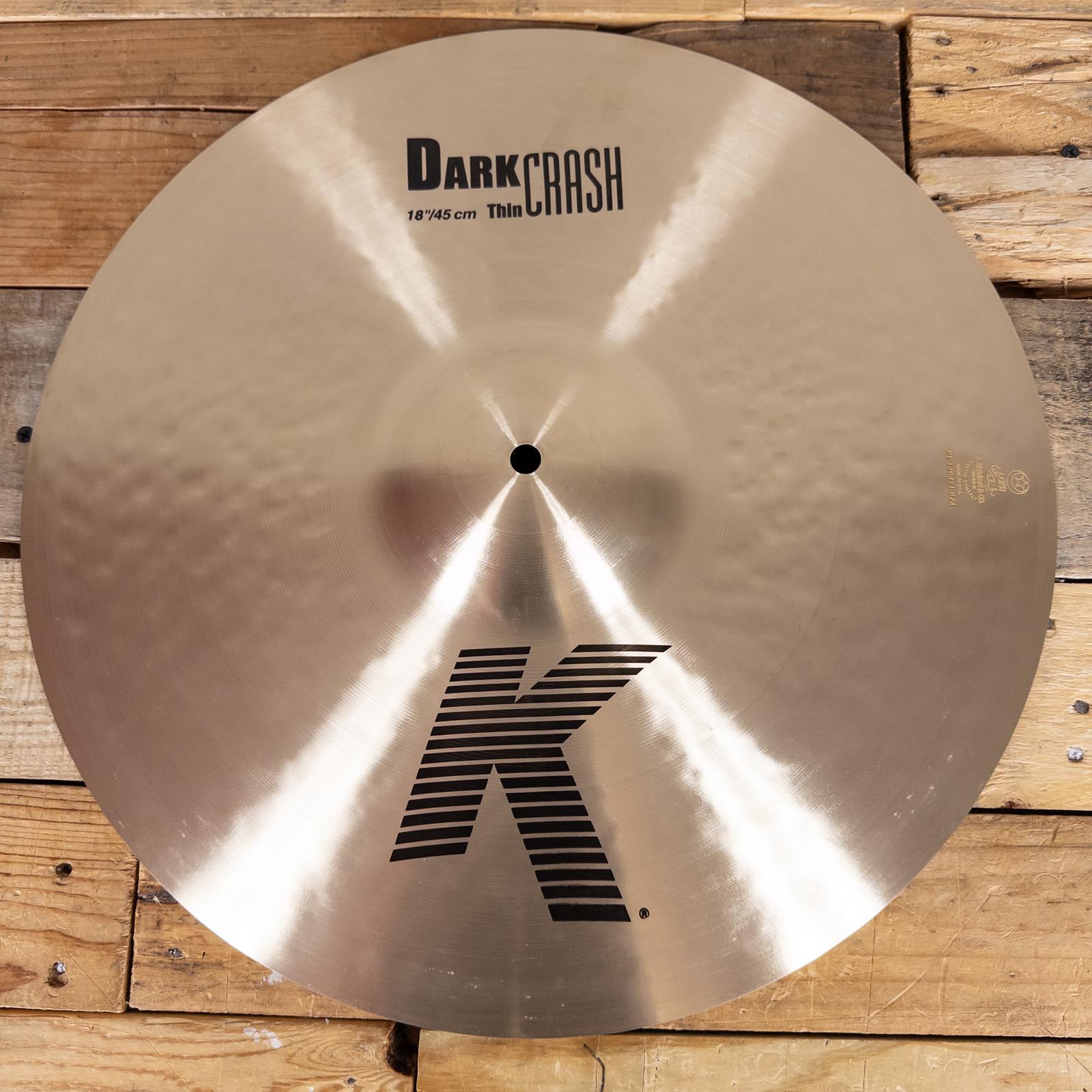 18" K Zildjian Dark Crash Thin