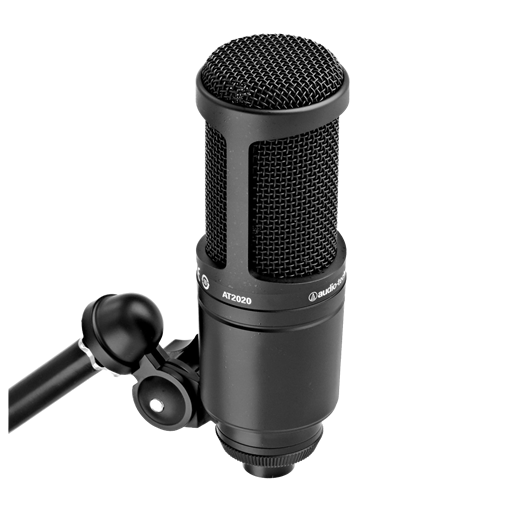 Audio-Technica AT2020 Cardioid Condenser Microphone - Black